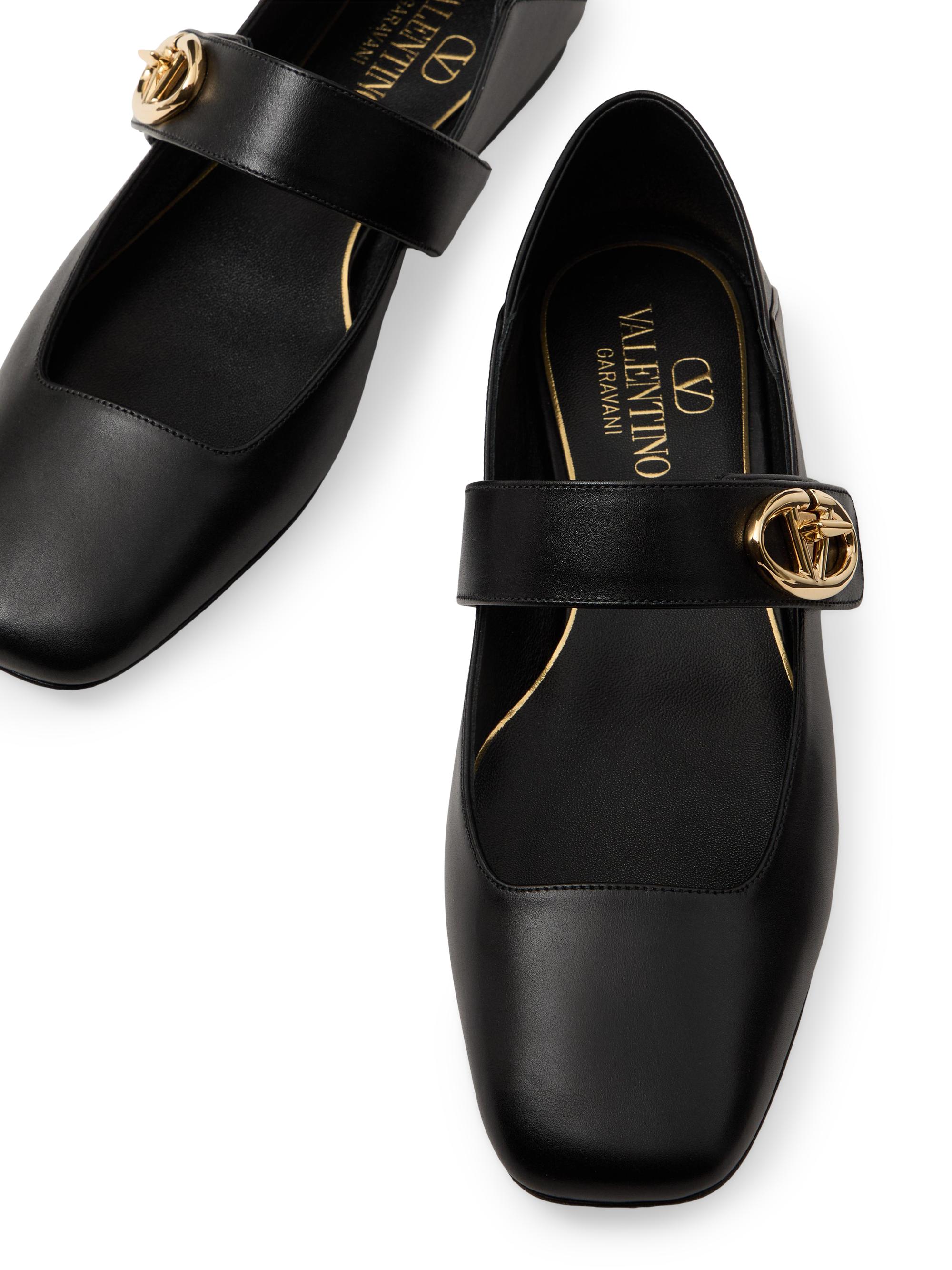 Valentino Garavani VLogo Locker Mary Jane Ballerina Flats