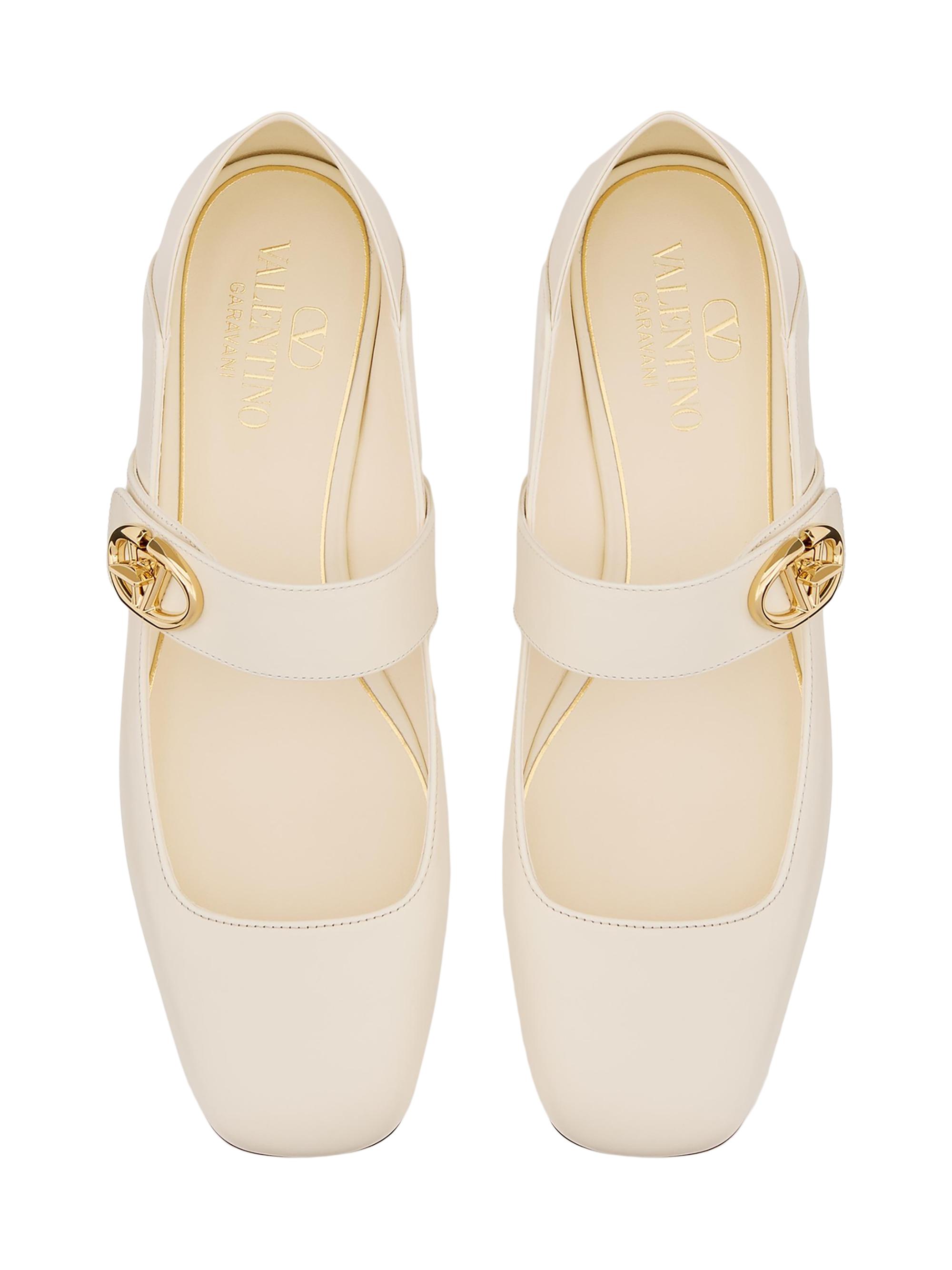 Valentino Vロゴ ロッカー メリージェーン バレリーナ VALENTINO - Vロゴ ロッカー メリージェーン バレリーナ