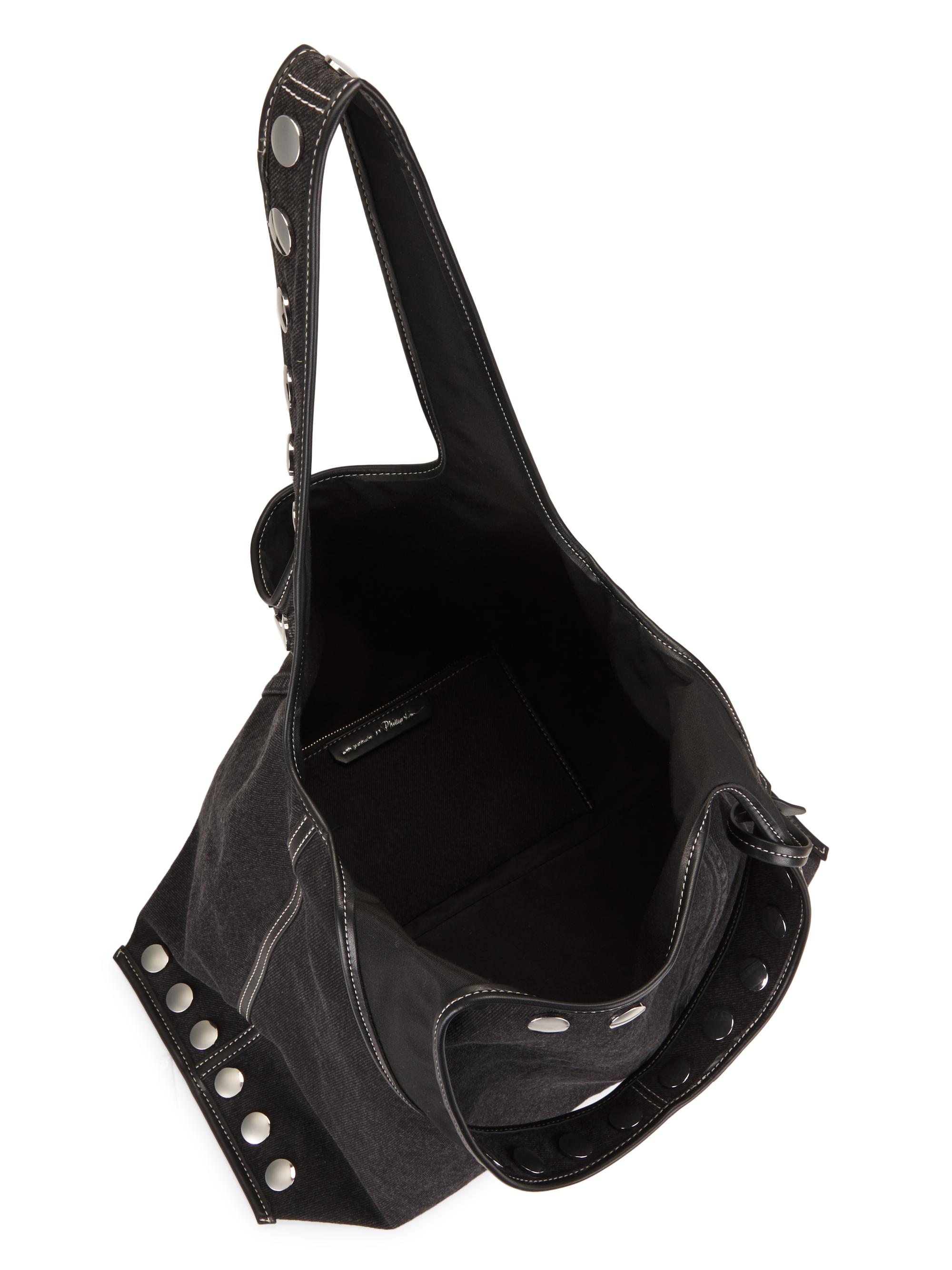Market Studded Washed Denim Tote