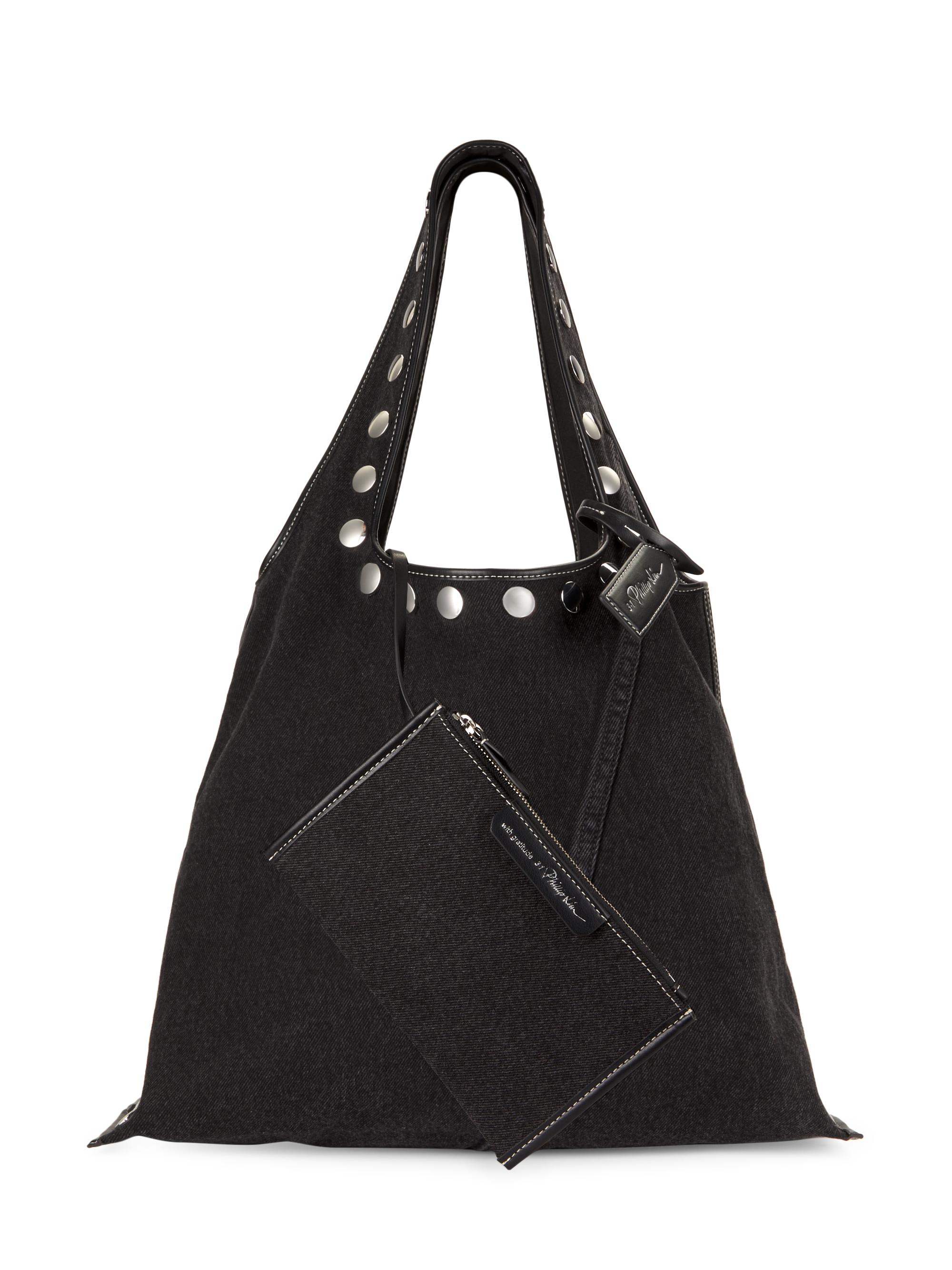 3.1 Phillip Lim Market Studded Denim Tote Bag | Saks Fifth Avenue