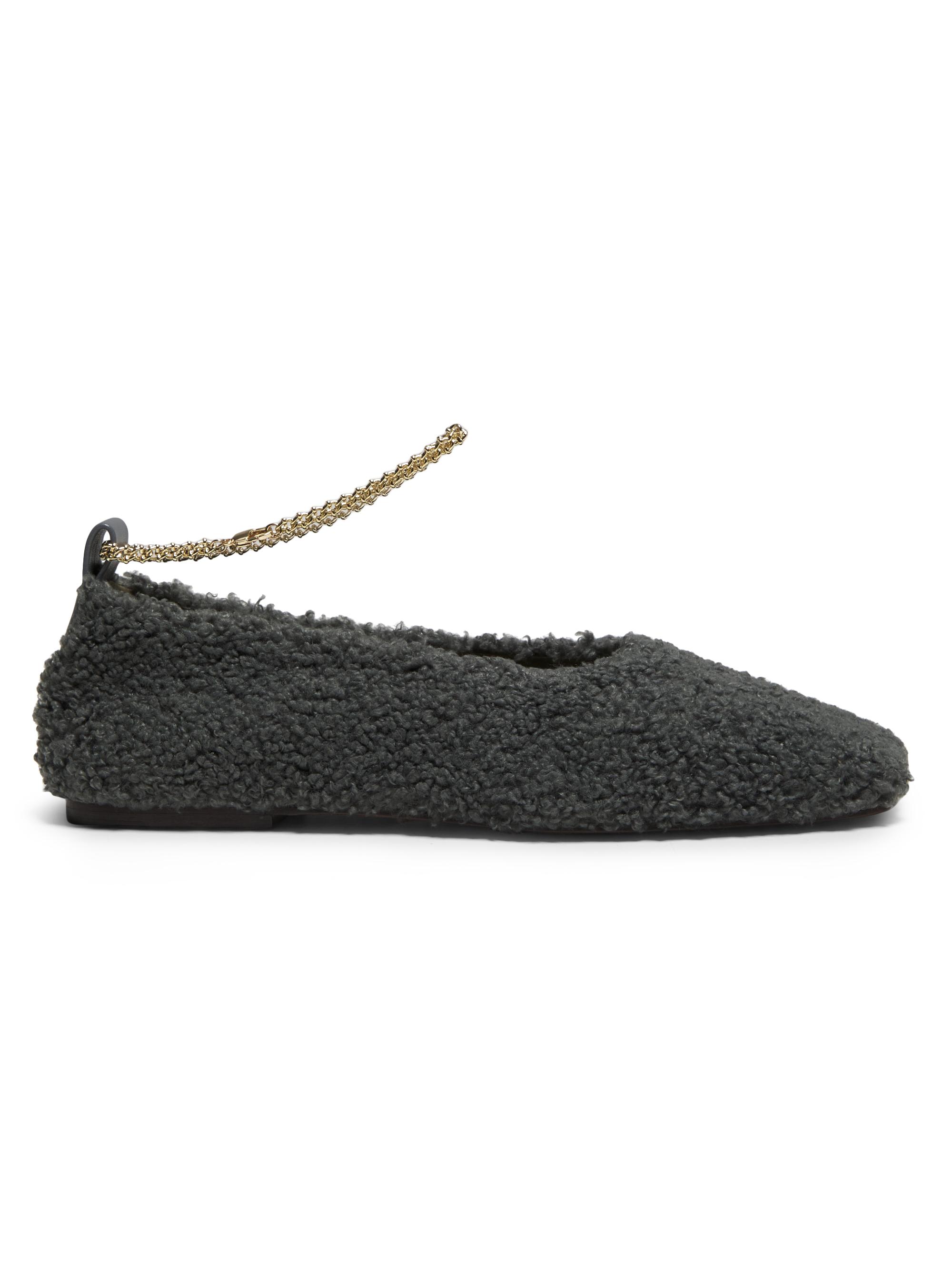 Maria Luca Women's Augusta Teddy Ballet Flats - Medium Grey