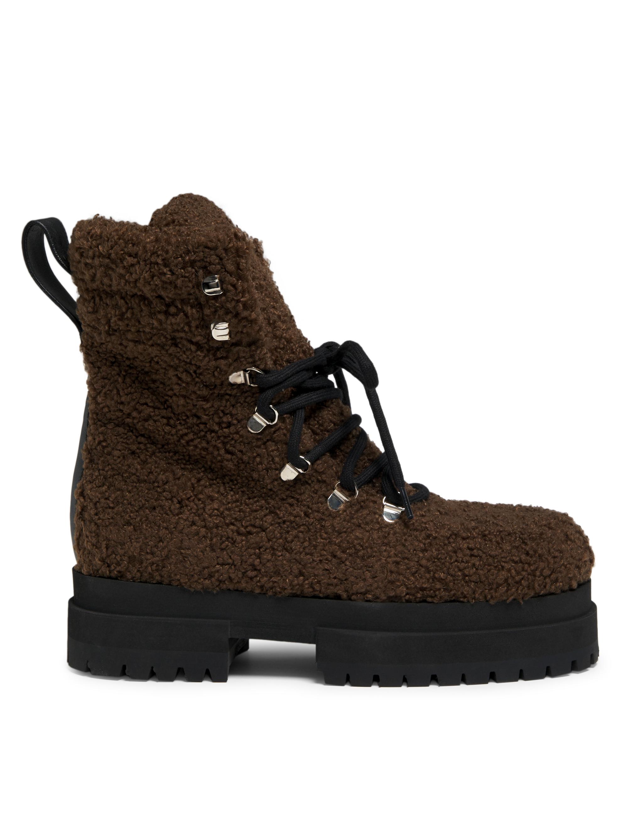 Maria Luca Acacia Teddy Lace-Up Hiking Boots | Saks Fifth Avenue