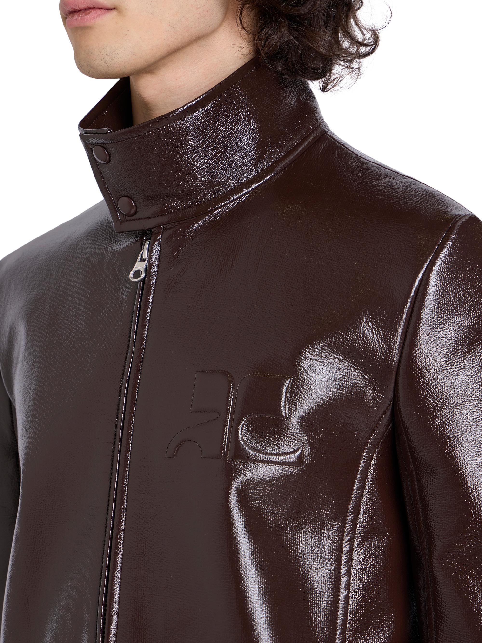 Courreges Zipped Vinyl Biker Jacket | Saks Fifth Avenue