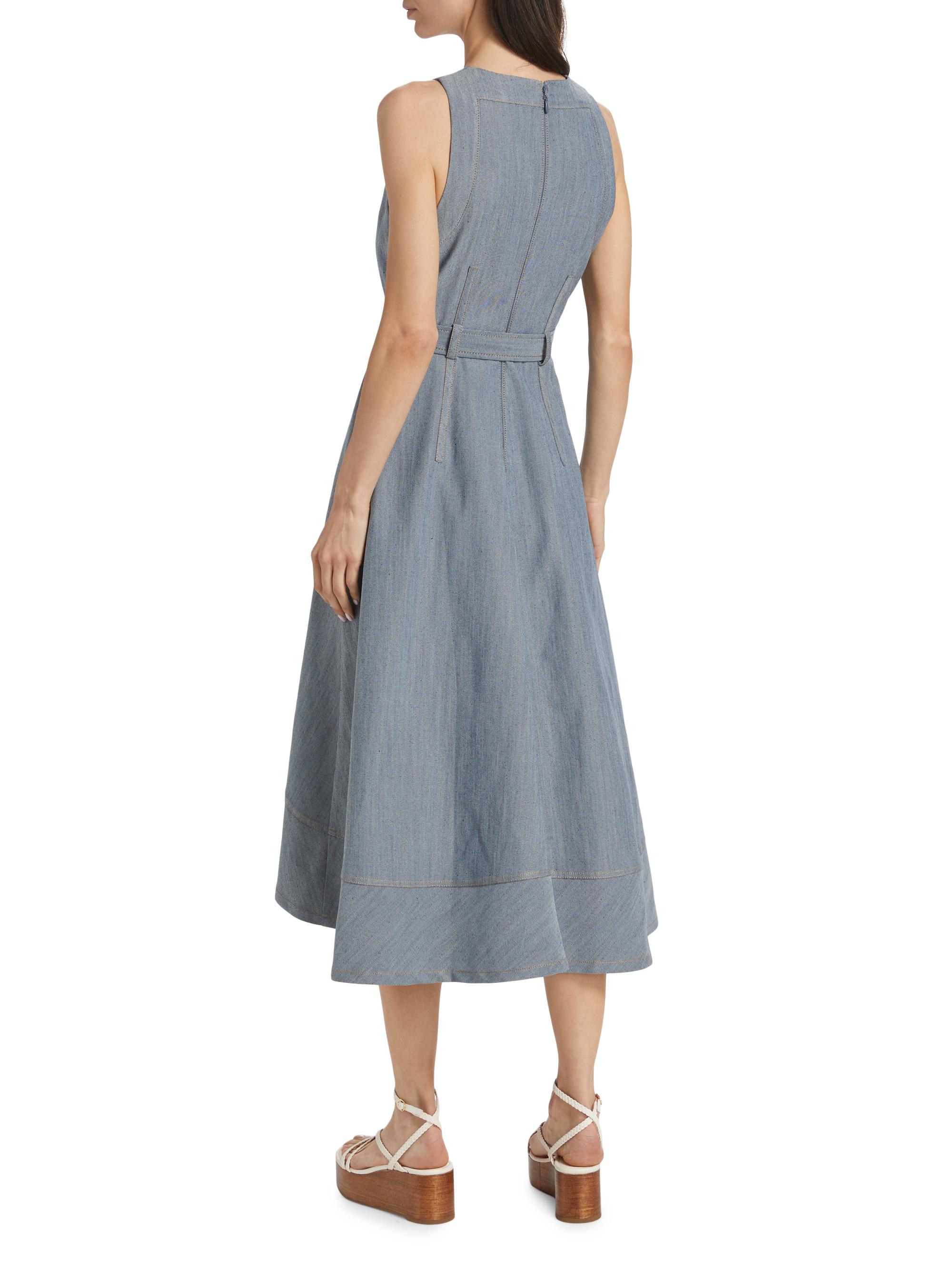 Cinq à Sept Zelda Cotton-Blend Midi-Dress | Saks Fifth Avenue