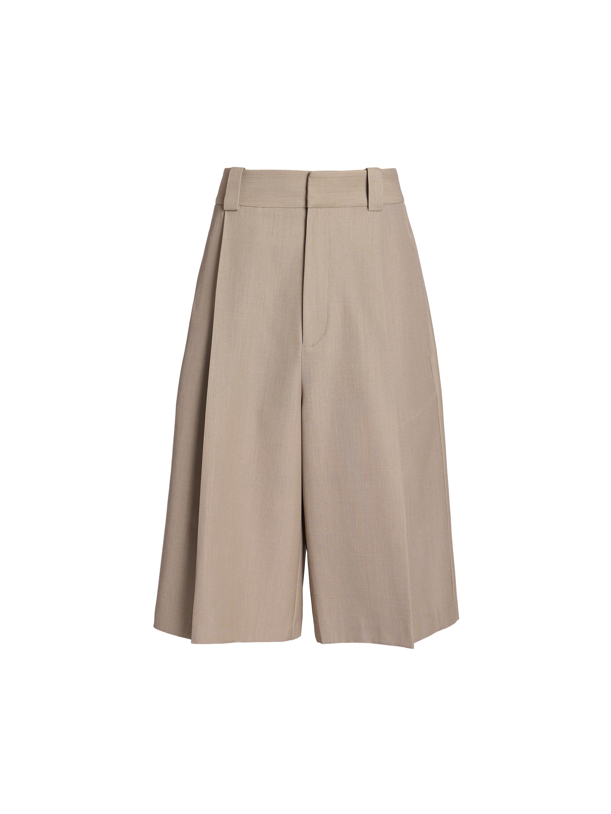 Jacquemus Men's Ravello Wool-Blend Shorts - Beige