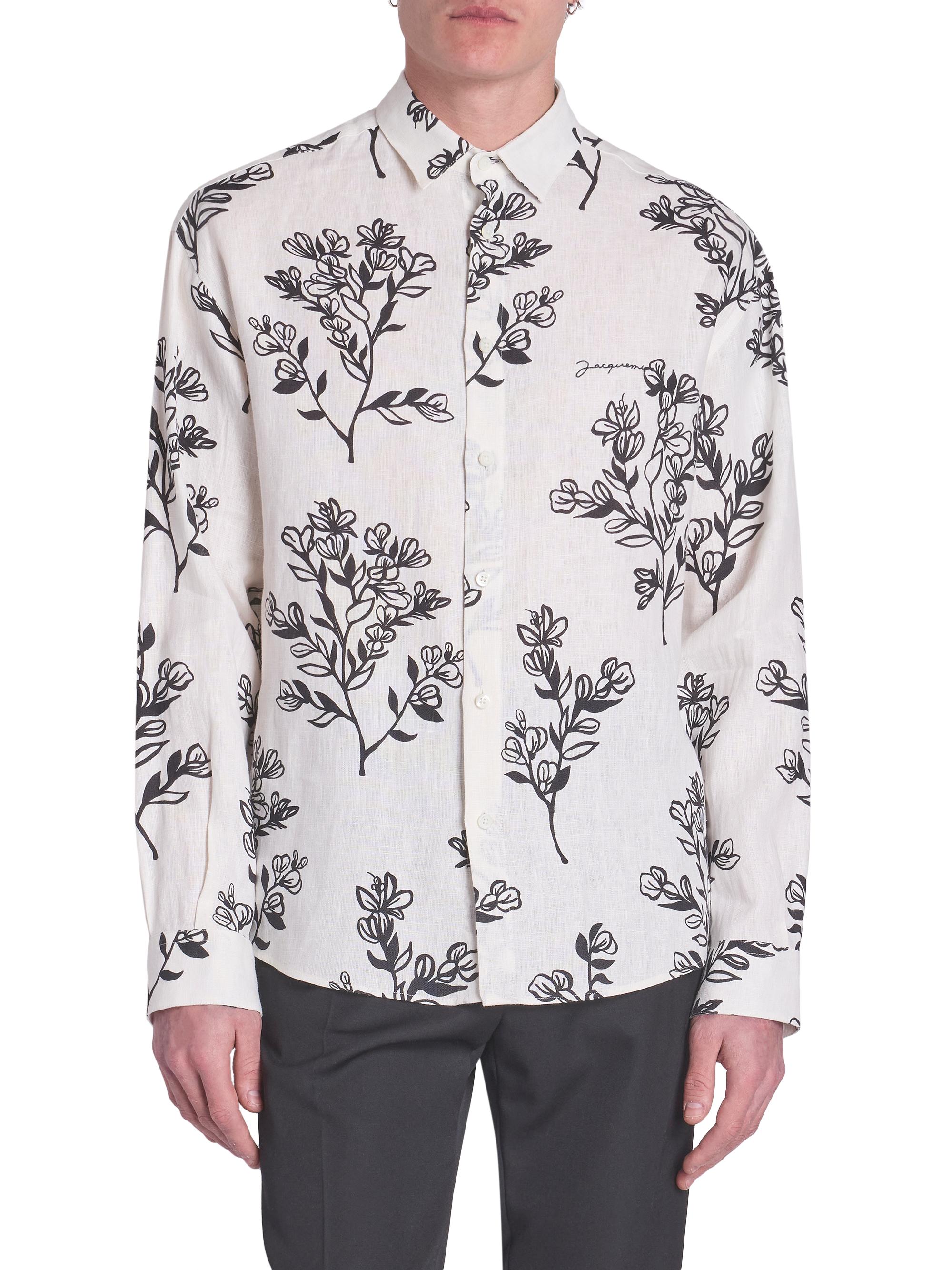 Jacquemus Simon Floral Cotton Shirt | Saks Fifth Avenue