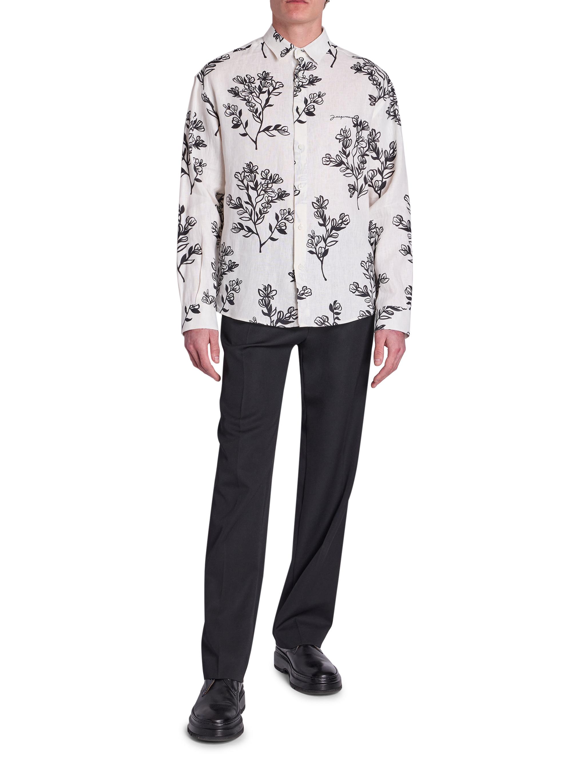 Jacquemus Simon Floral Cotton Shirt | Saks Fifth Avenue
