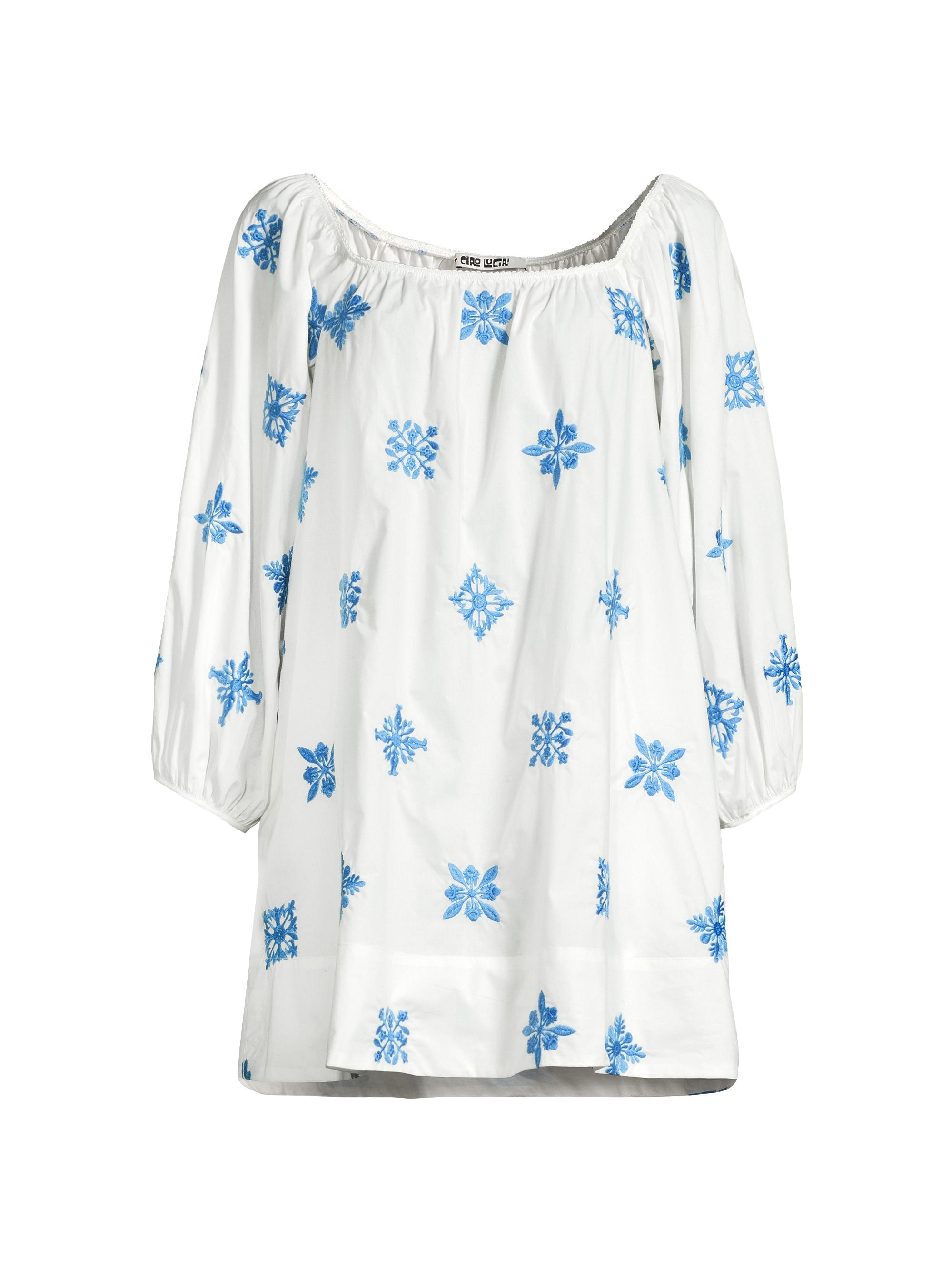 Ciao Lucia Women's Dali Embroidered Poplin Minidress - Medallion