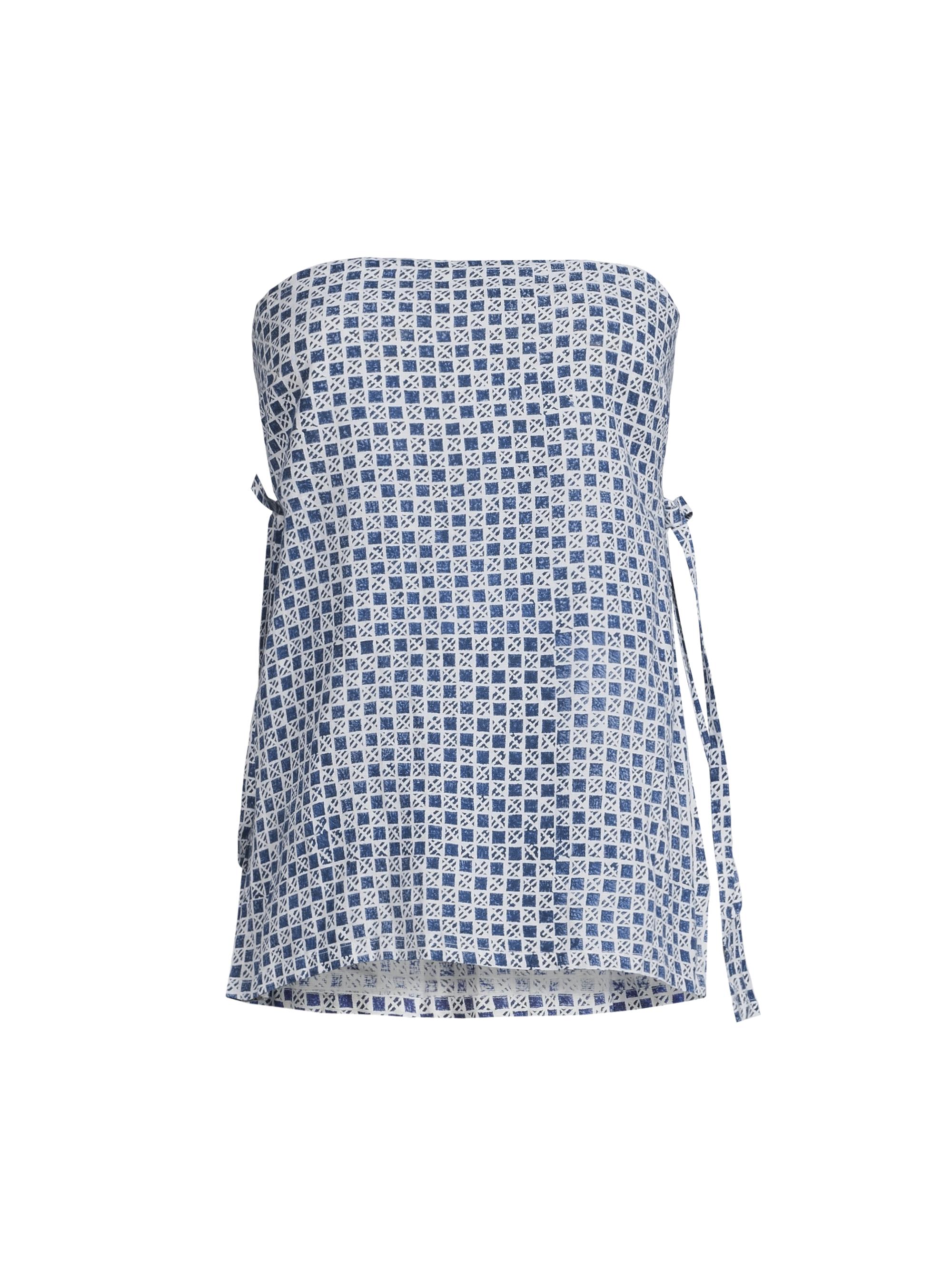 Ciao Lucia Women's Sebastian Strapless Cotton-Linen Top - Flag