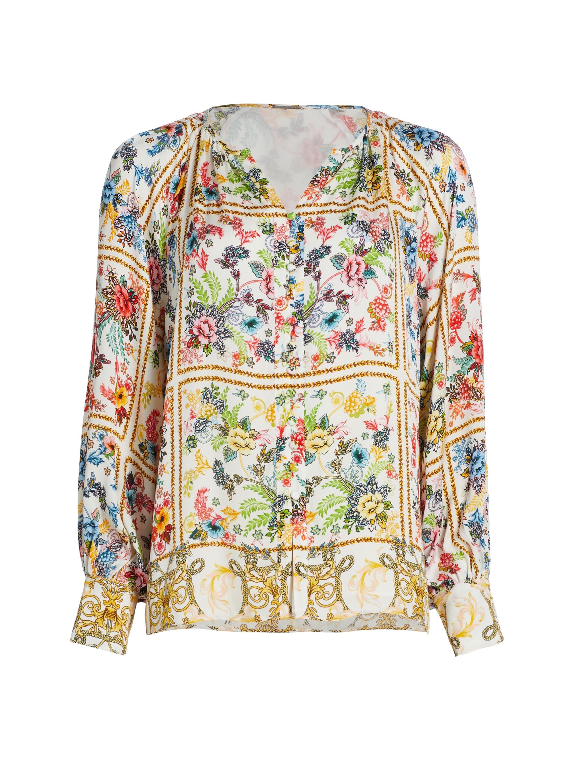 Elie Tahari Women's The Illana Summer Palace Blouse - Summer Palace Print