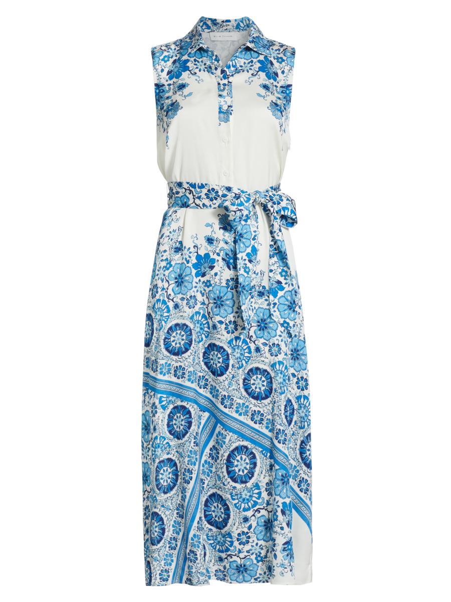 ◆ELIE TAHARI シルクカスケードガーデンシャツドレス Silk Cascade Garden Shirt Dress – Elie Tahari