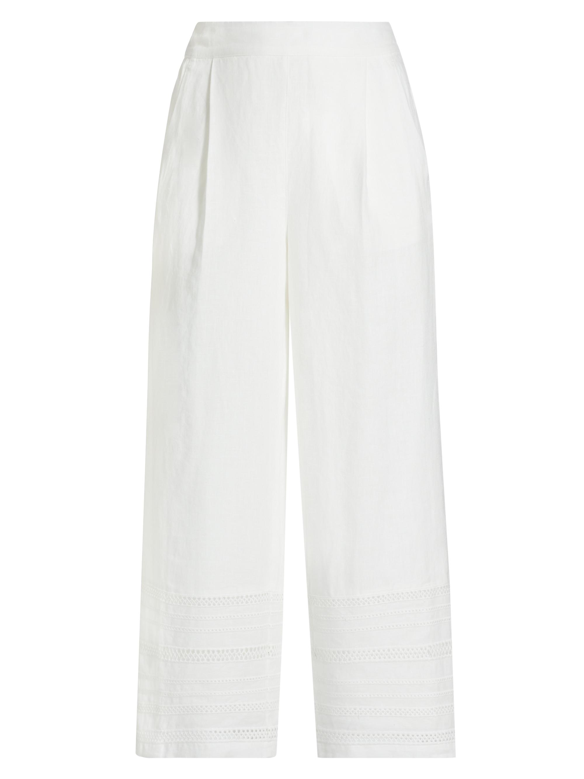 Elie Tahari Women's The Adelle Linen Pants - Sky White