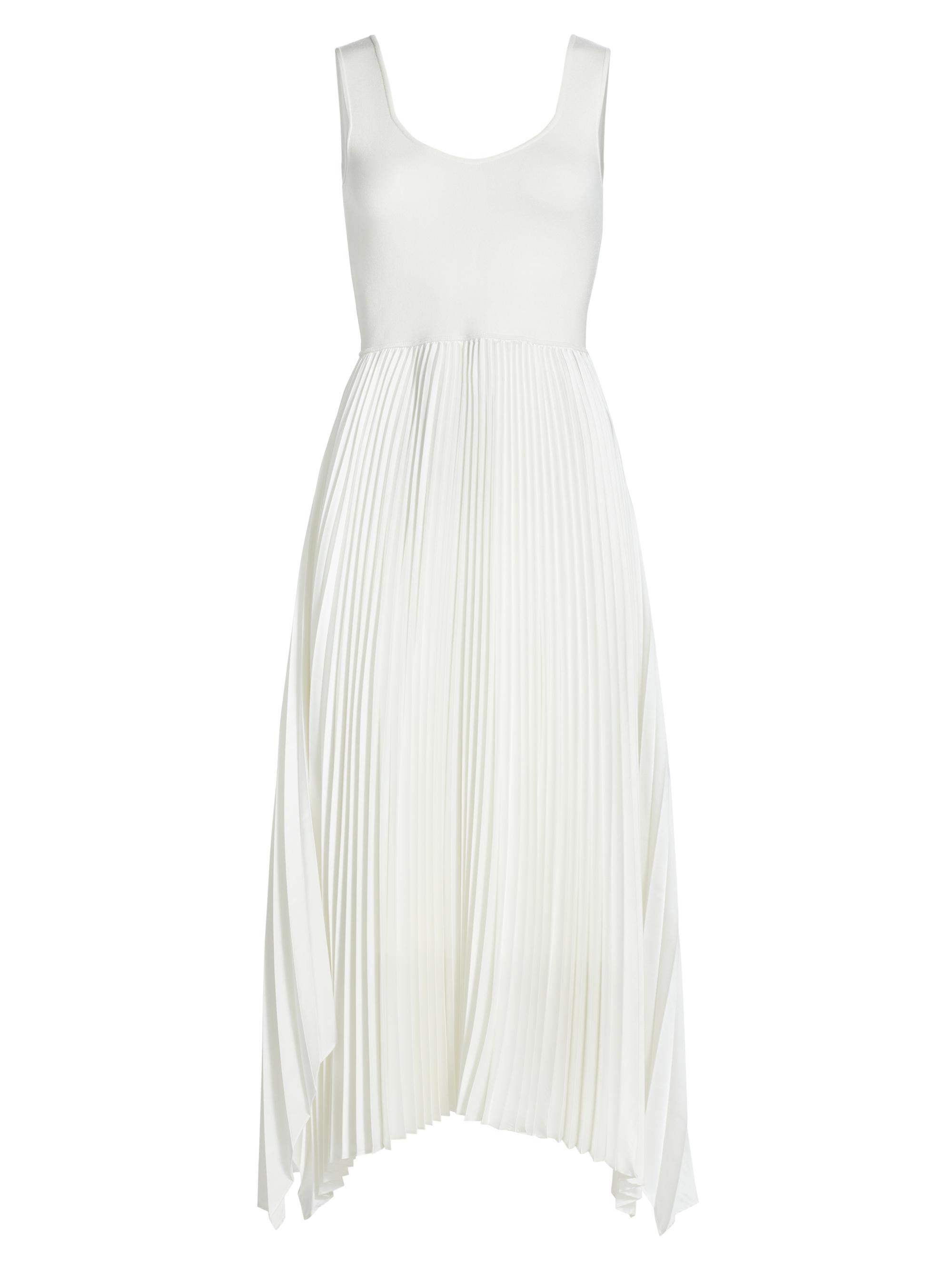 Elie Tahari Women's The Mave Pleated Knit Midi-Dress - Sky White