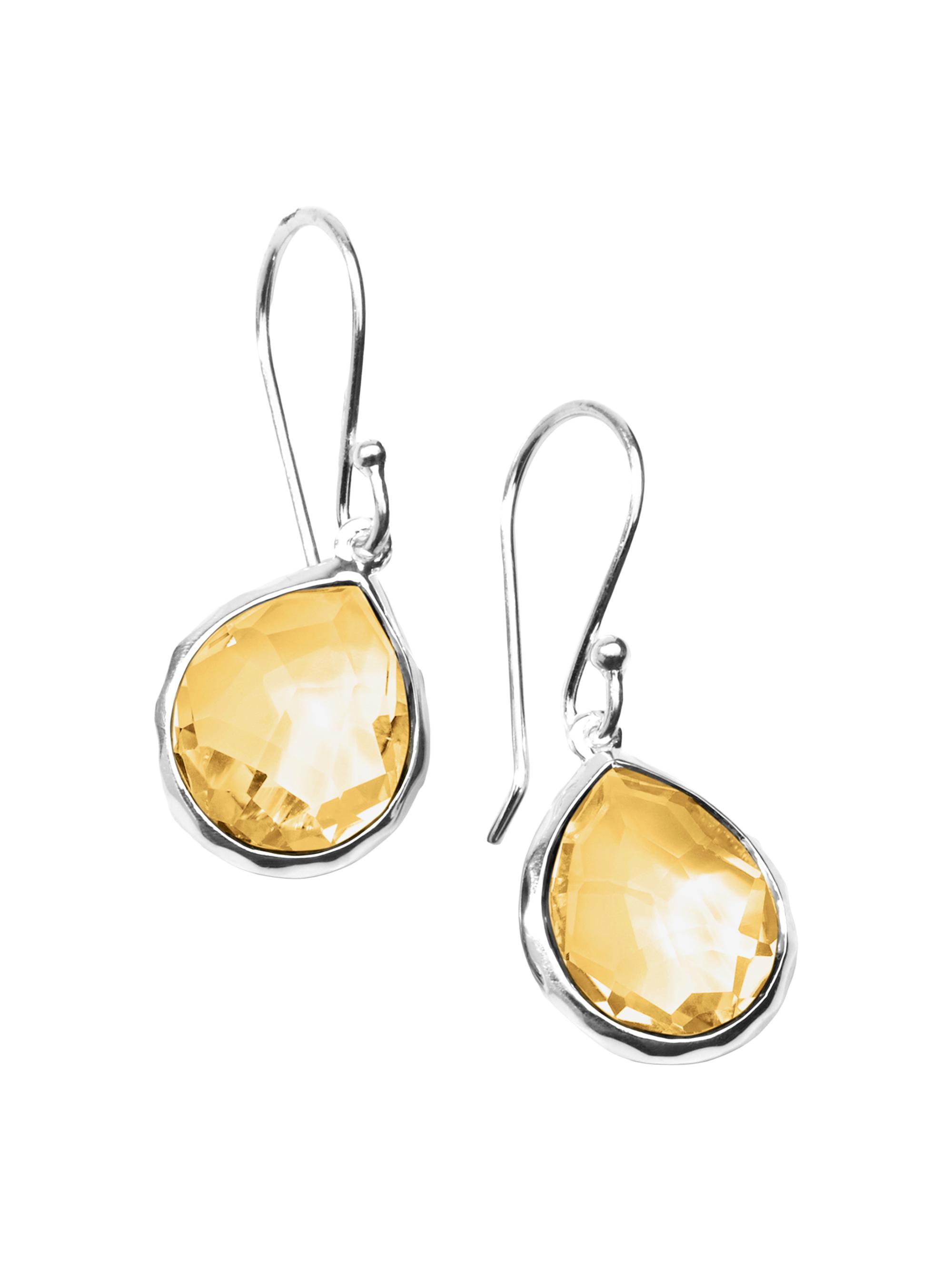 Ippolita Women's Rock Candy Mini Teardrop Sterling Silver & Honey Citrine Earrings - Honey Citrine