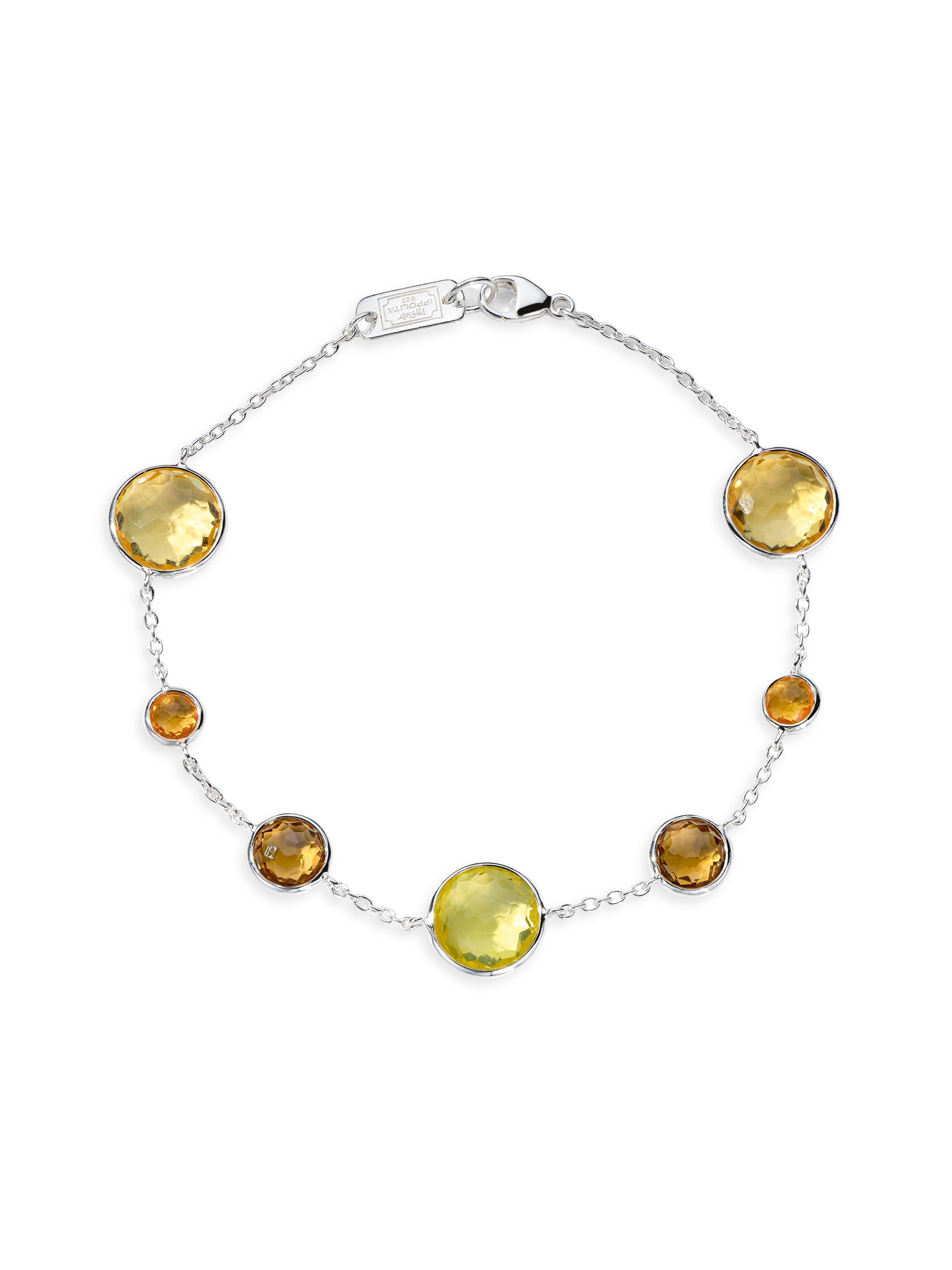 Ippolita Women's Lollipop Seven-Stone Sterling Silver Link Bracelet - Girasole