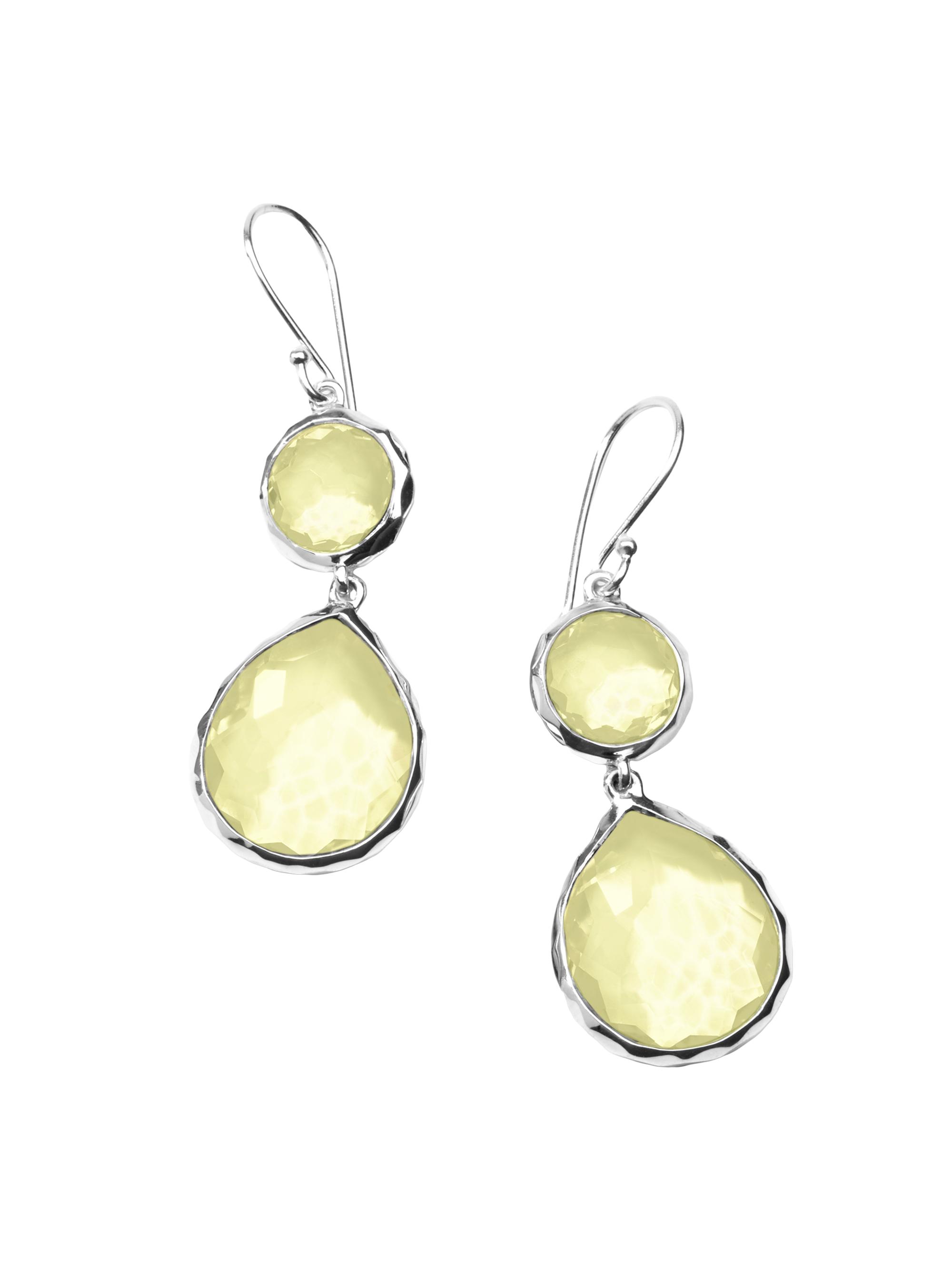 Ippolita Women's Rock Candy Sterling Silver & Lemon Citrine Double-Drop Earrings - Lemon Citrine