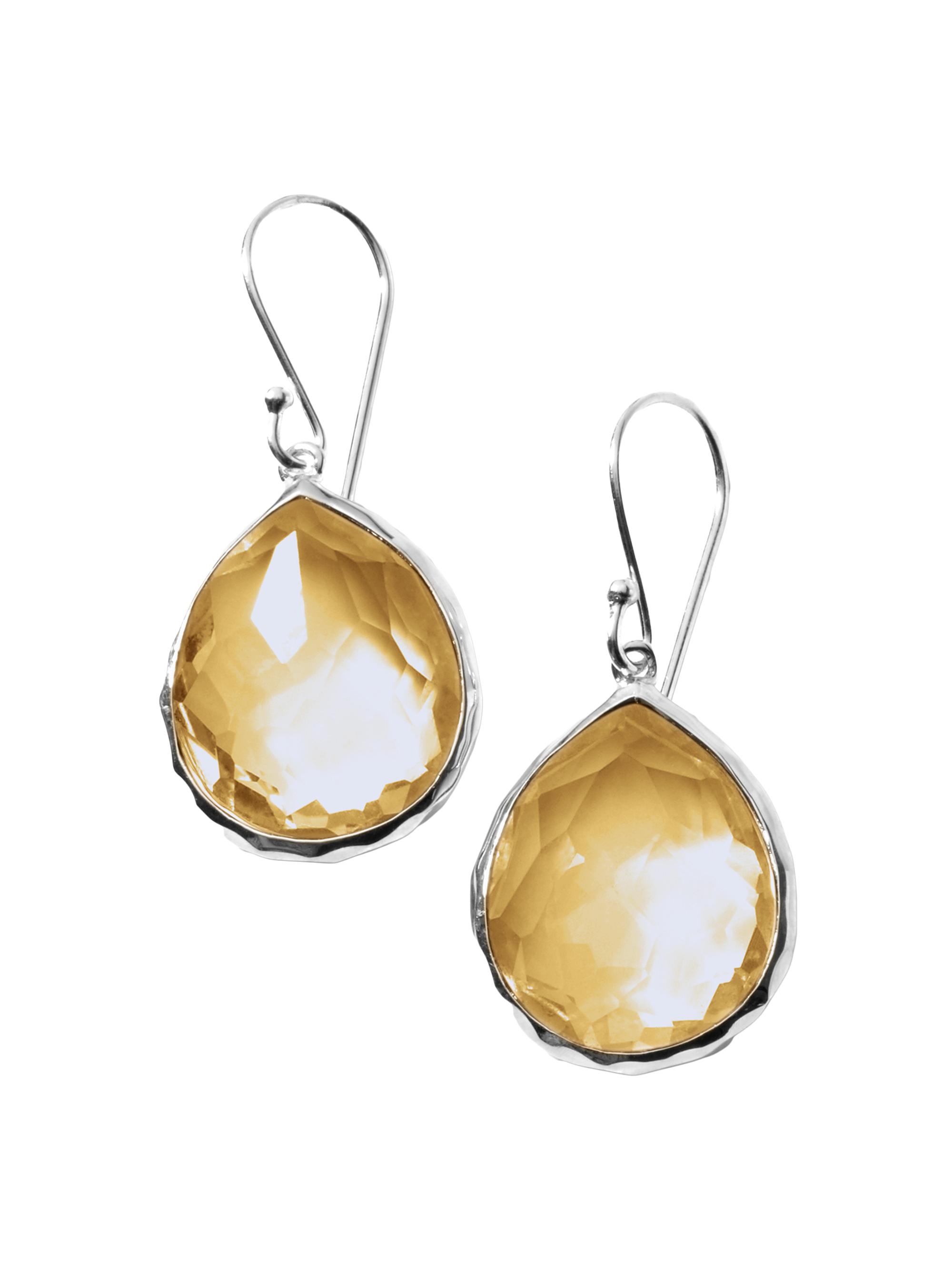 Ippolita Women's Rock Candy Sterling Silver & Honey Citrine Drop Earrings - Honey Citrine