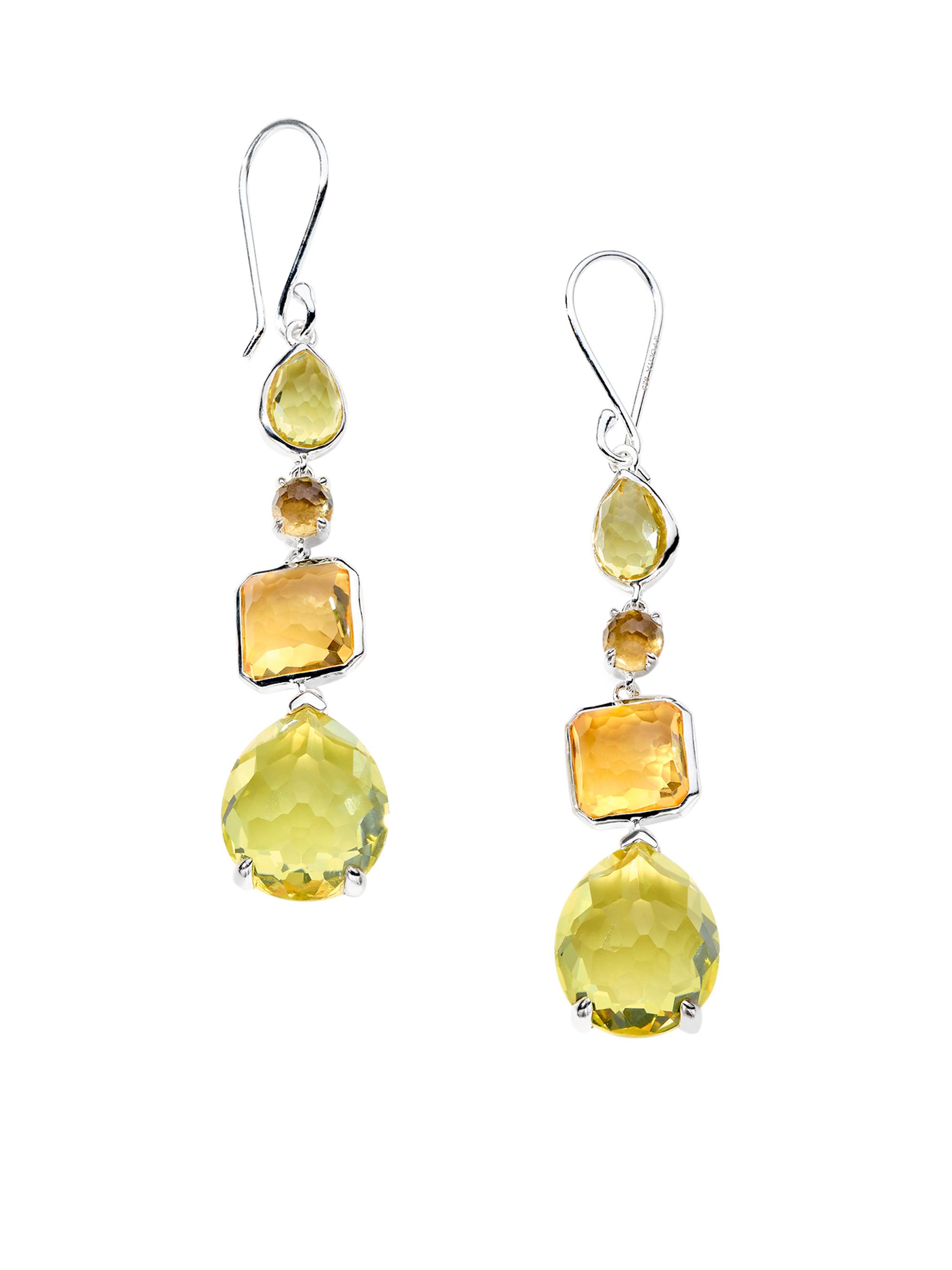 Ippolita Women's Rock Candy Sterling Silver & Citrine Drop Earrings - Girasole