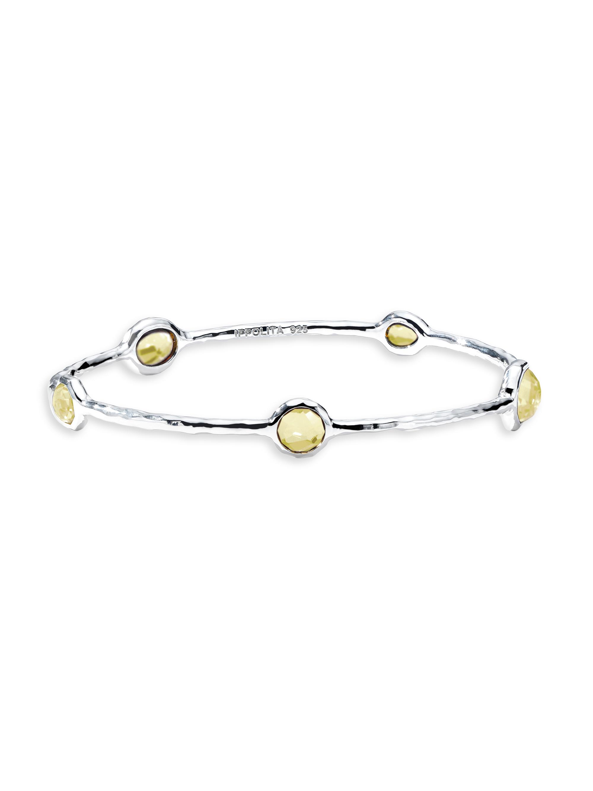 Ippolita Women's Rock Candy Five-Stone Sterling Silver & Multi-Stone Bangle - Girasole