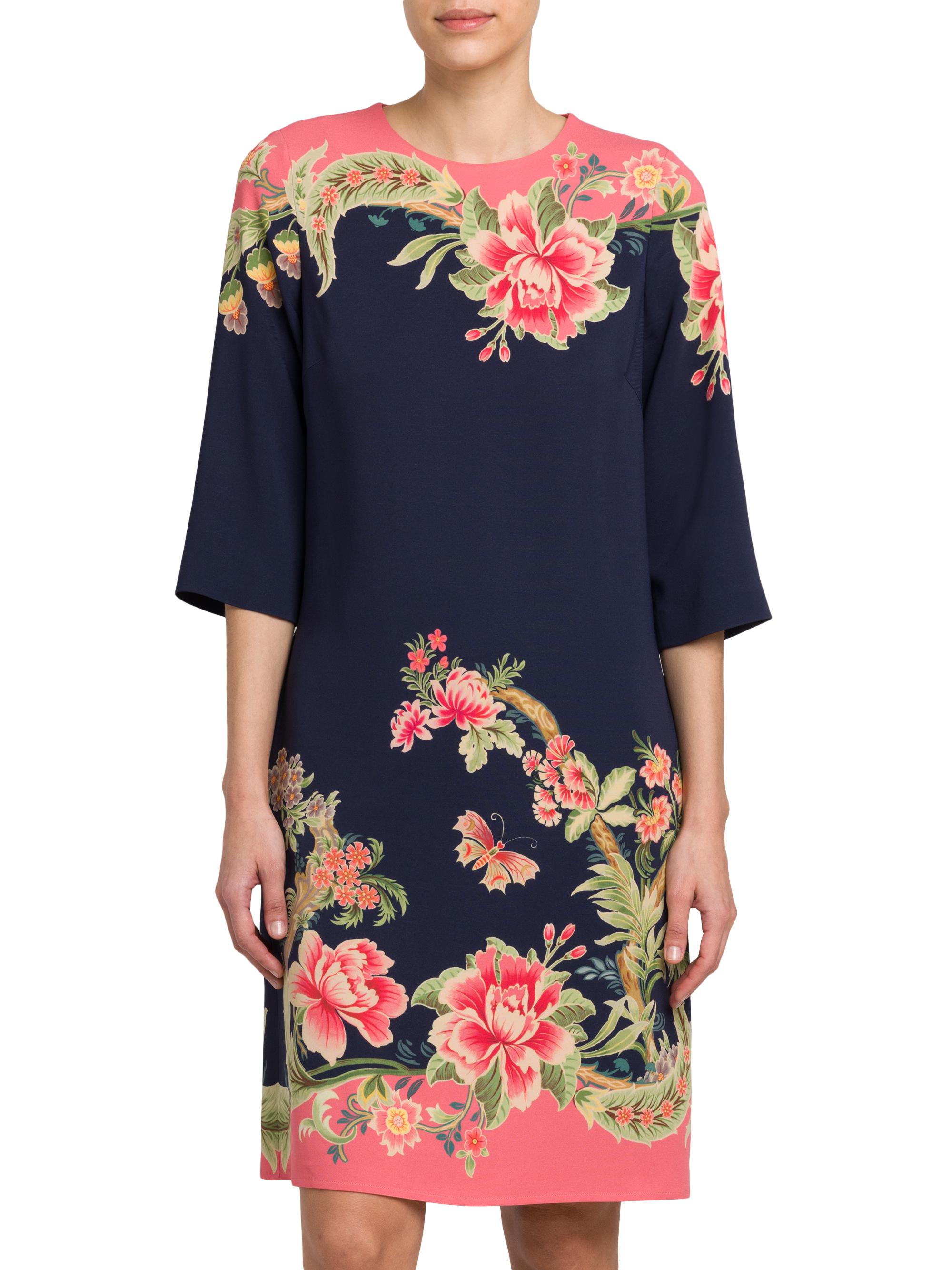 Etro Floral Crepe Shift Dress | Saks Fifth Avenue