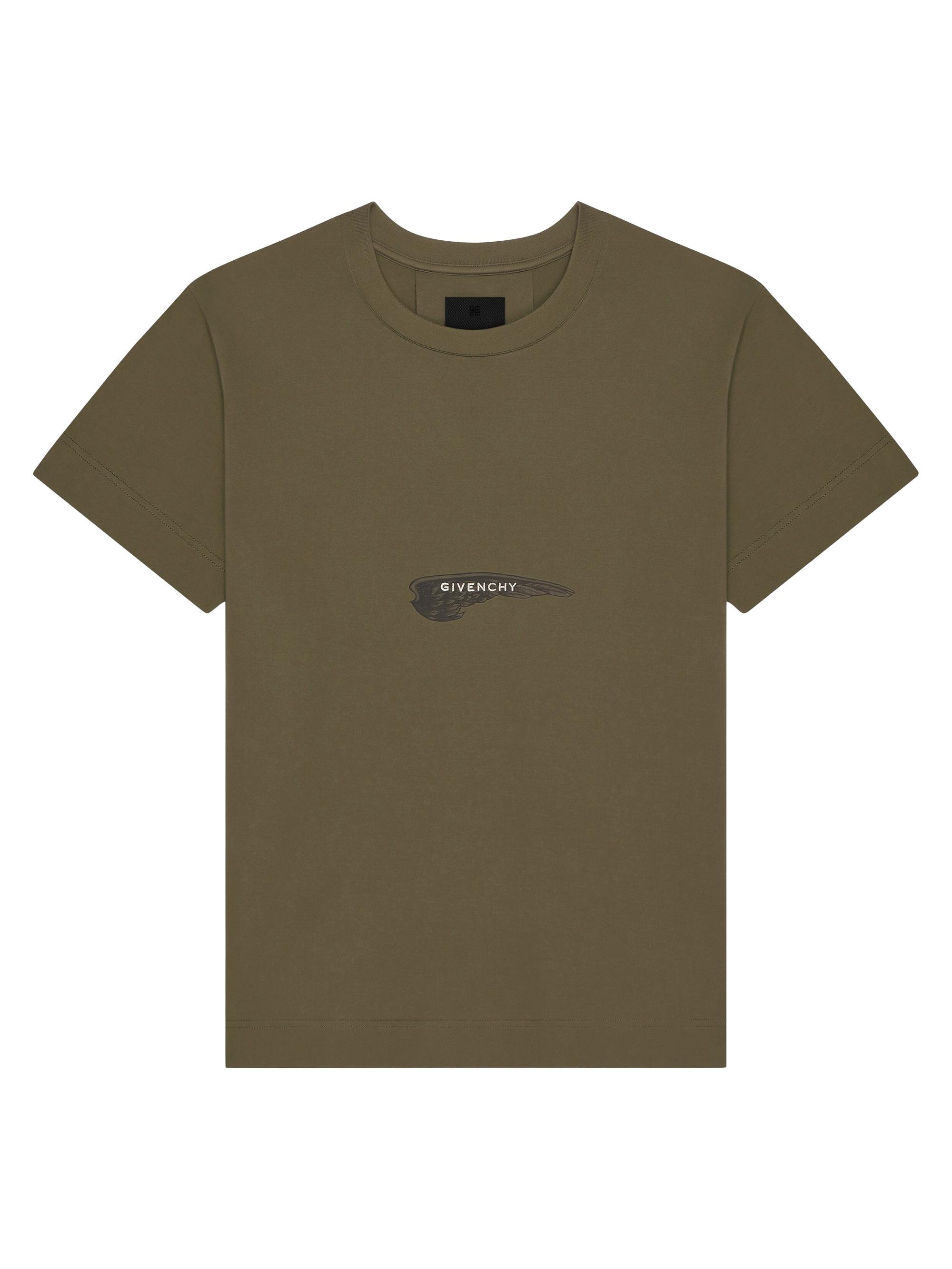Givenchy Men's T-Shirt in Cotton - Khaki