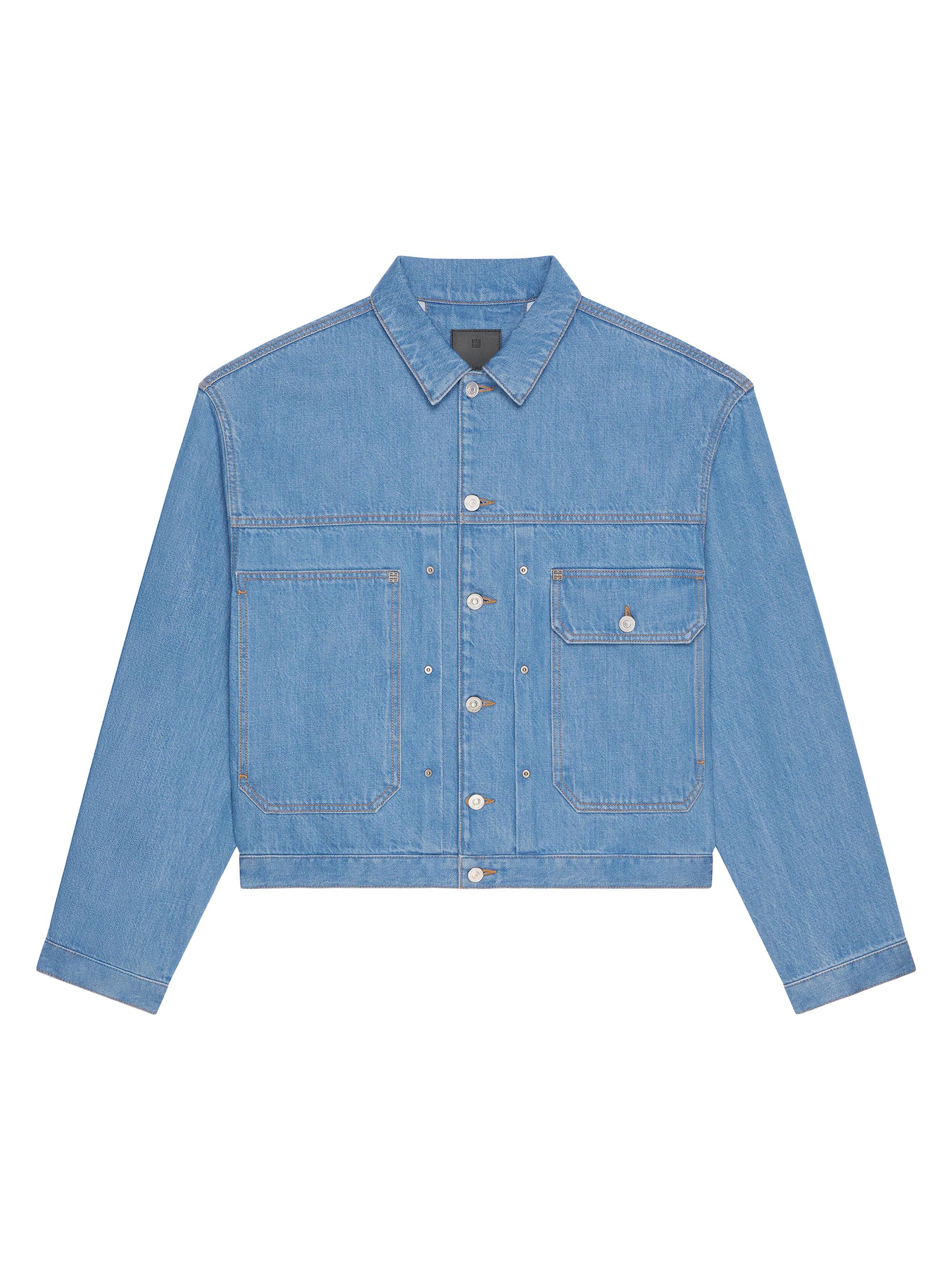 Givenchy Men's Jacket in Denim - Light Blue