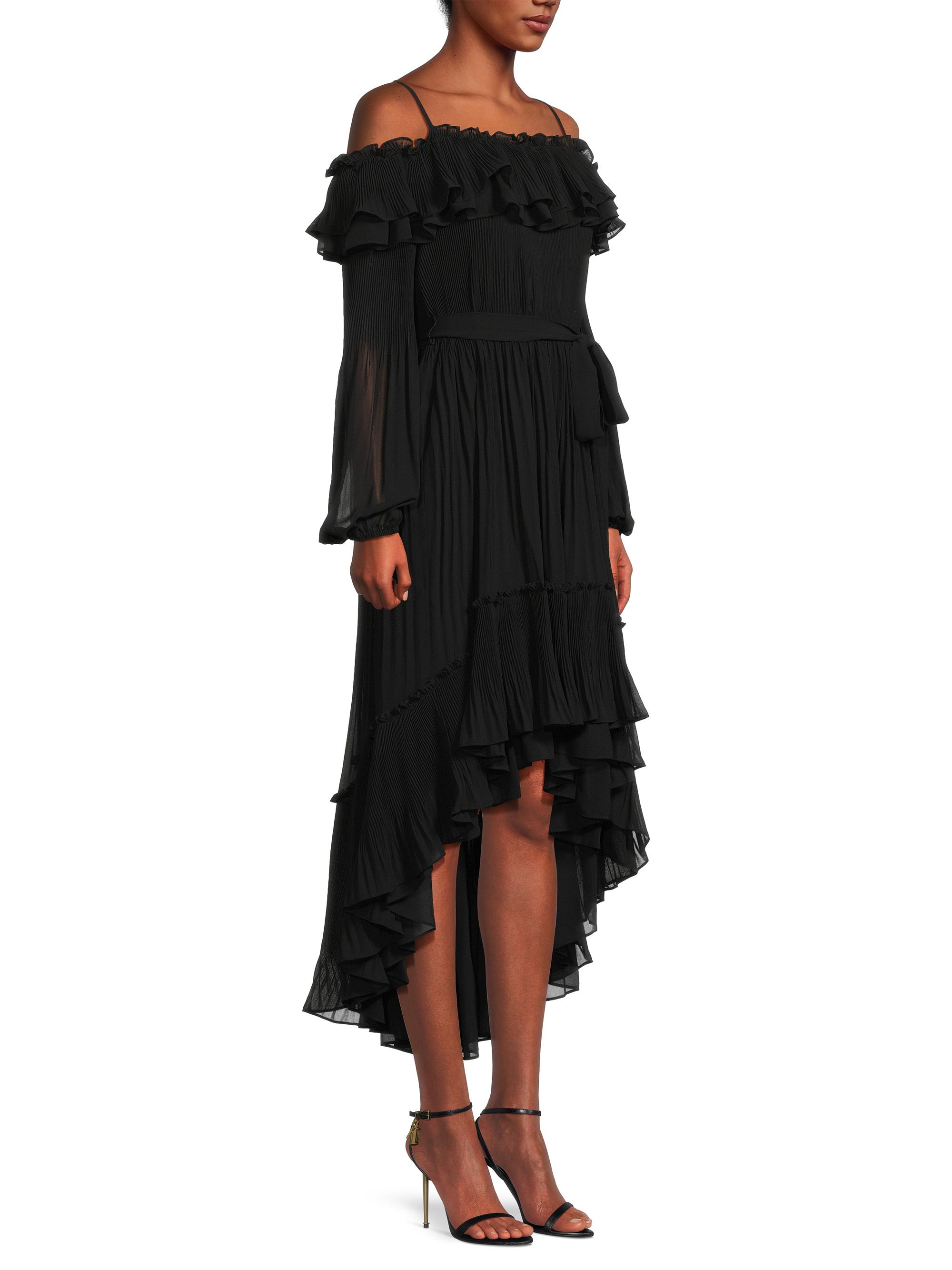 Ungaro Holland Pleated Ruffled High-Low Dress | Saks Fifth Avenue
