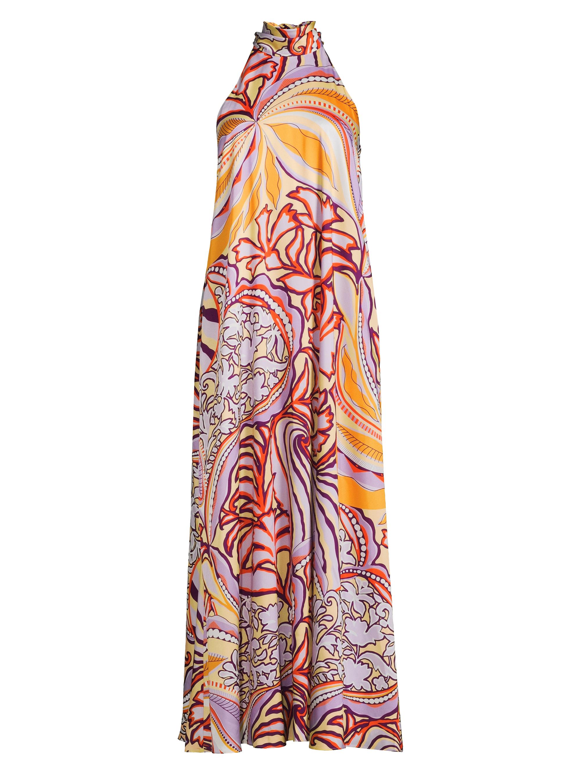 Ungaro Women's Ziggy Floral Halter Maxi Dress - Orchid Multi