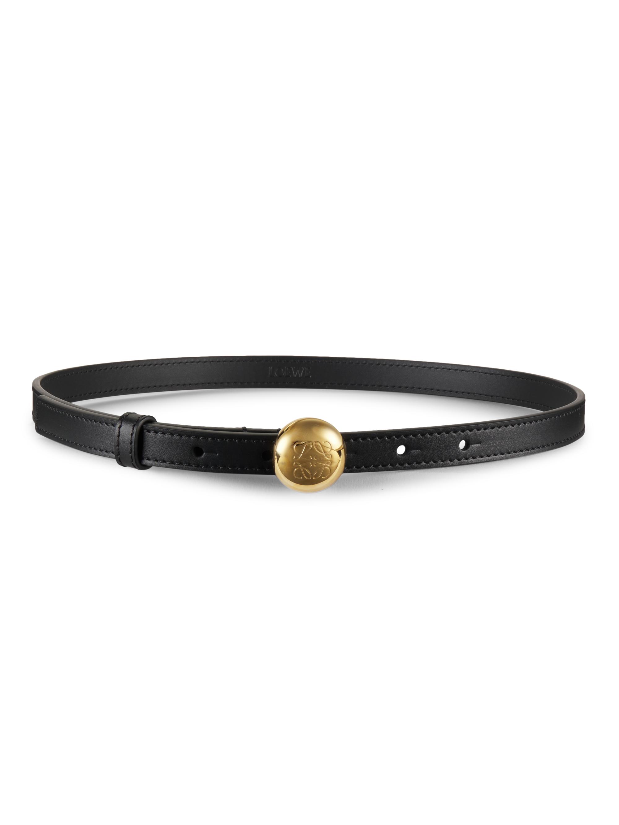 Versace Medusa Safety Pin Leather Belt | Saks Fifth Avenue