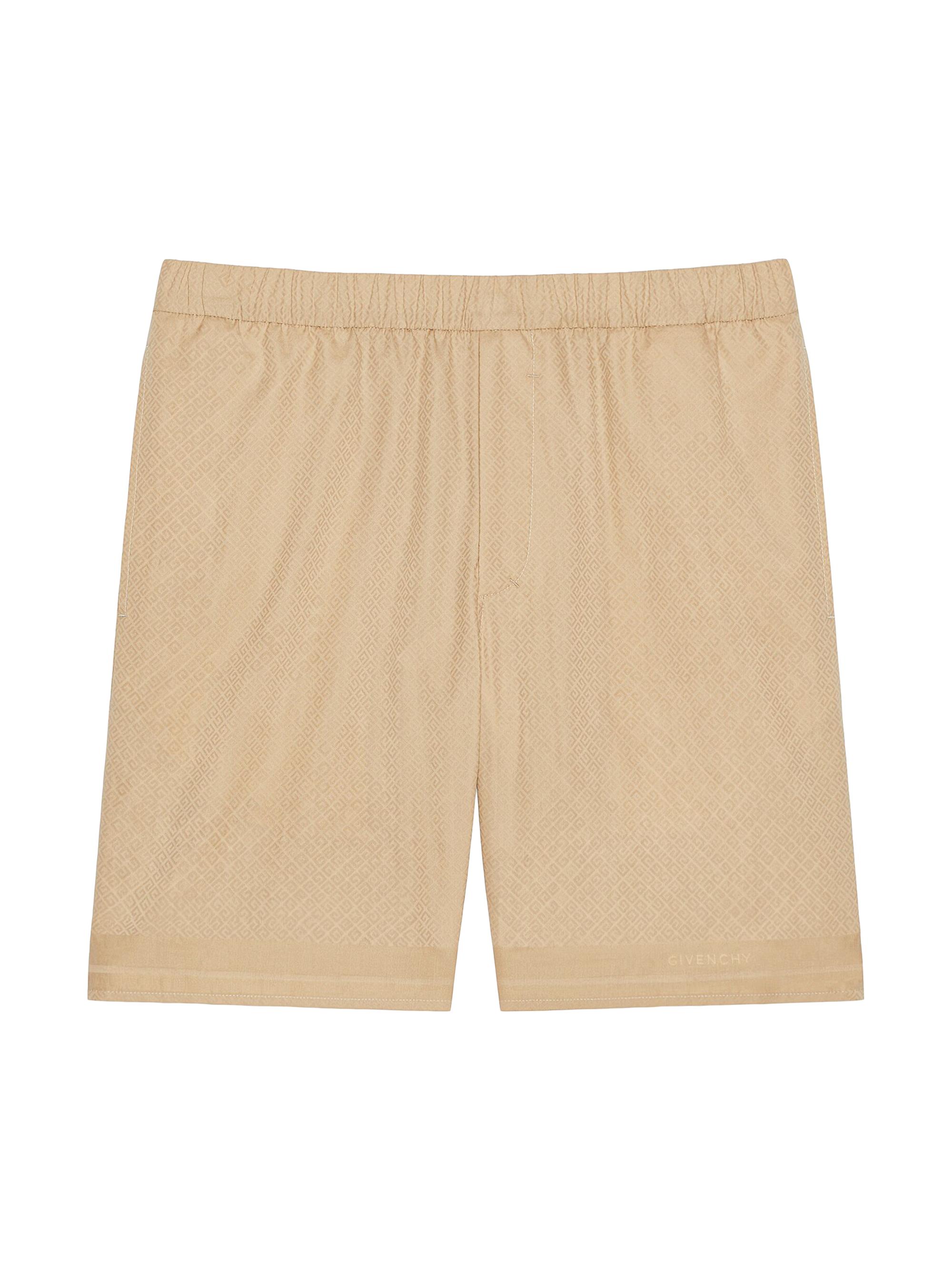 Givenchy Men's  Plage Bermuda Shorts in 4G Cotton - Beige