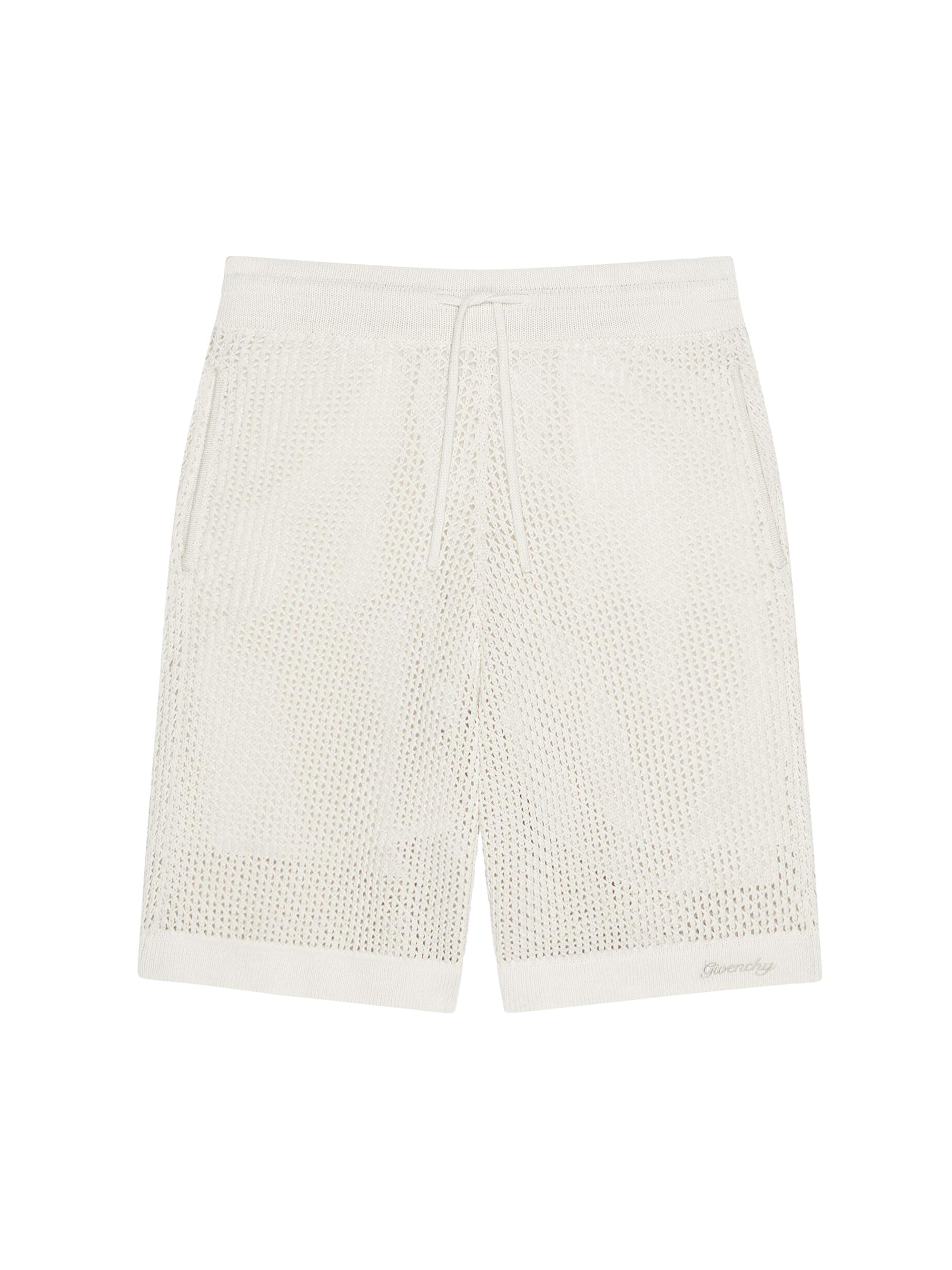 Givenchy Men's Plage Bermuda Shorts in Crochet -