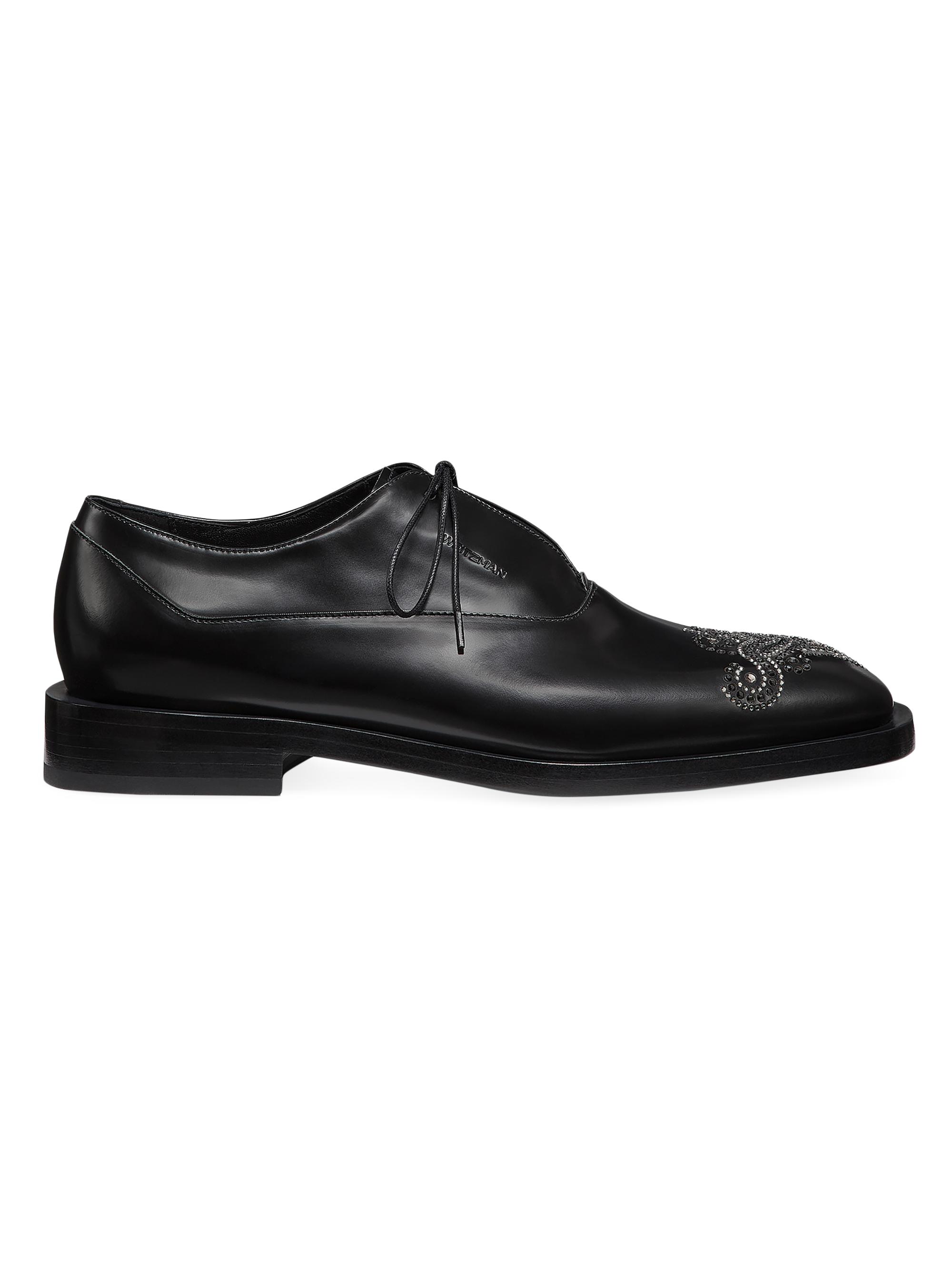 Stuart Weitzman Royce Wingtip Leather Oxfords Saks Fifth Avenue