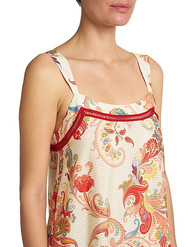 Shop Etro Striped Paisley Cotton-Silk Maxi Dress | Saks Shop Etro Striped Paisley Cotton-Silk Maxi Dress | Saks