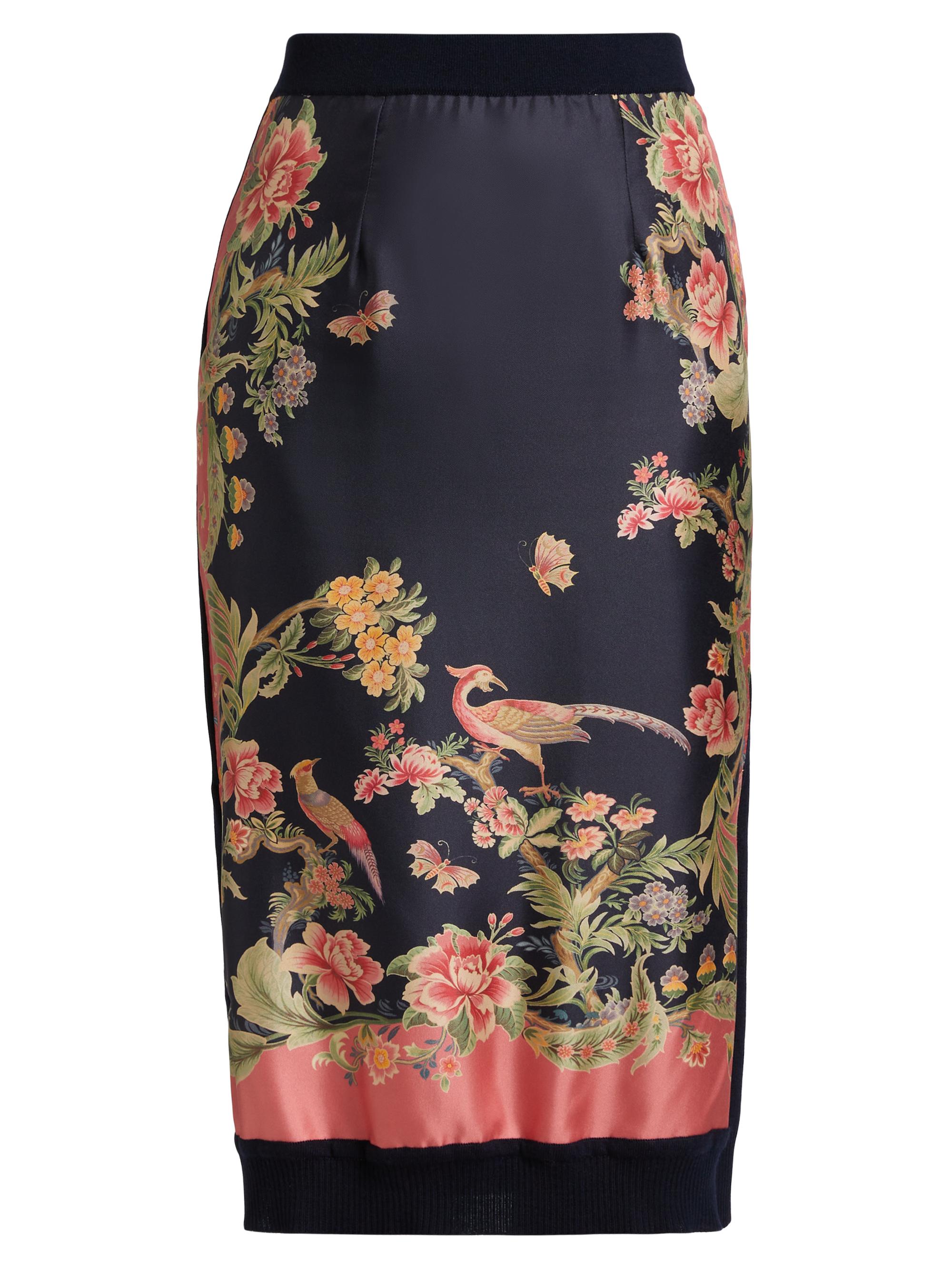 Etro Women's Garden Silk Combo Pencil Skirt