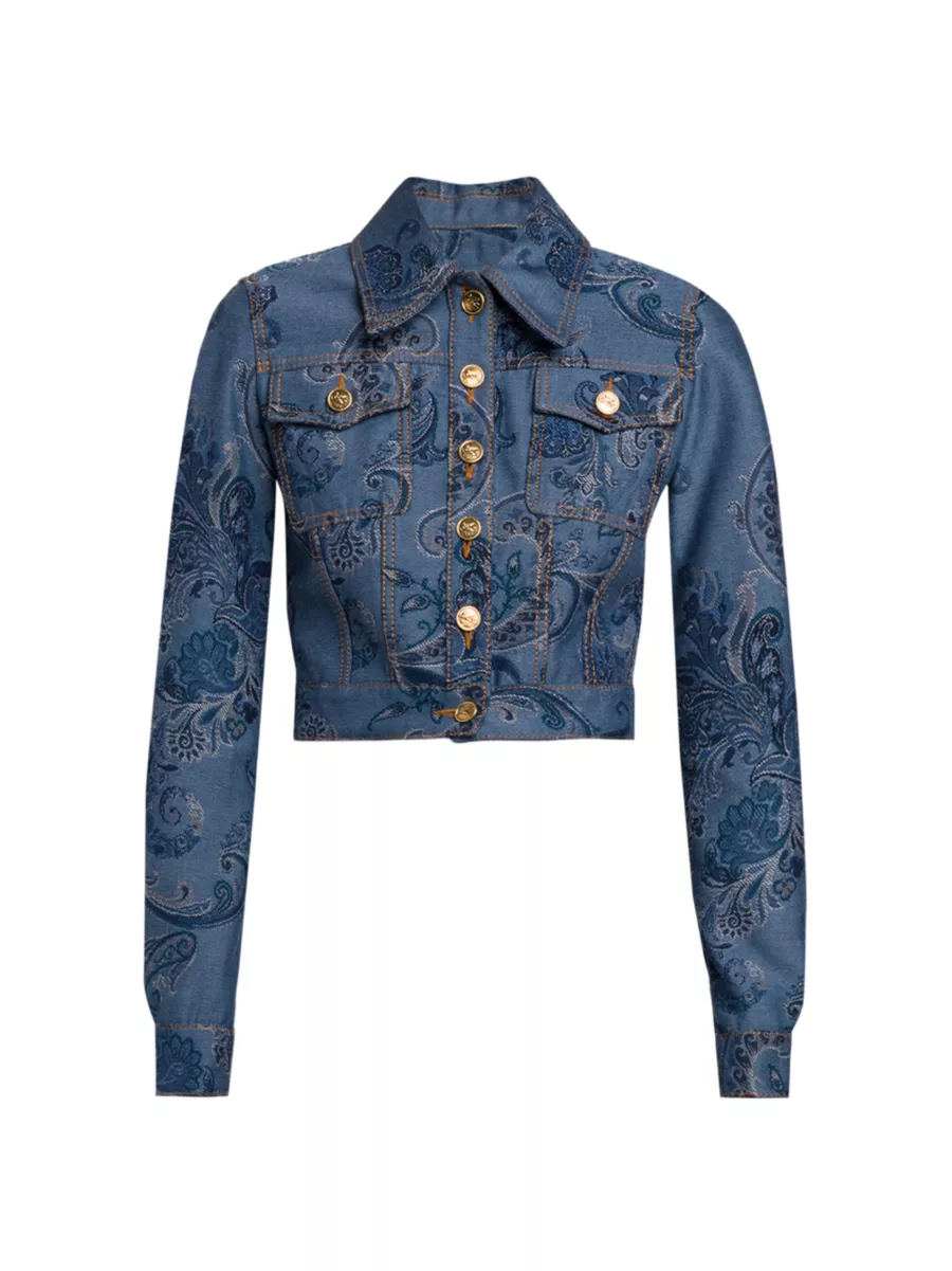 Shop Etro Paisley Denim Jacket | Saks Fifth Avenue Shop Etro Paisley Denim Jacket | Saks Fifth Avenue