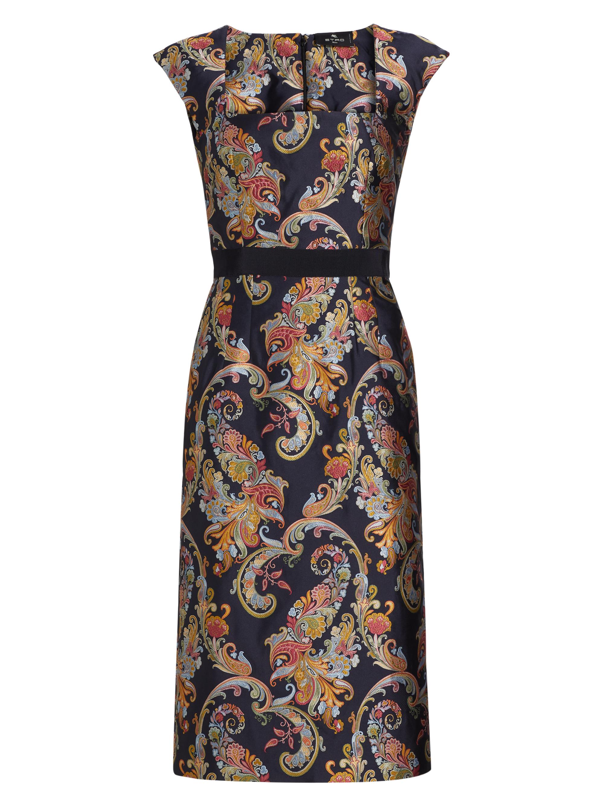 ETRO エトロ フラワー/アニマル柄 レーヨン/ポリウレタン 半袖 カットソー 44 マルチカラー K08-k072 Etro Floral Satin Sheath Dress | Saks Fifth Avenue