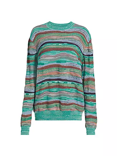 Ansel Fine Wave Striped Sweater