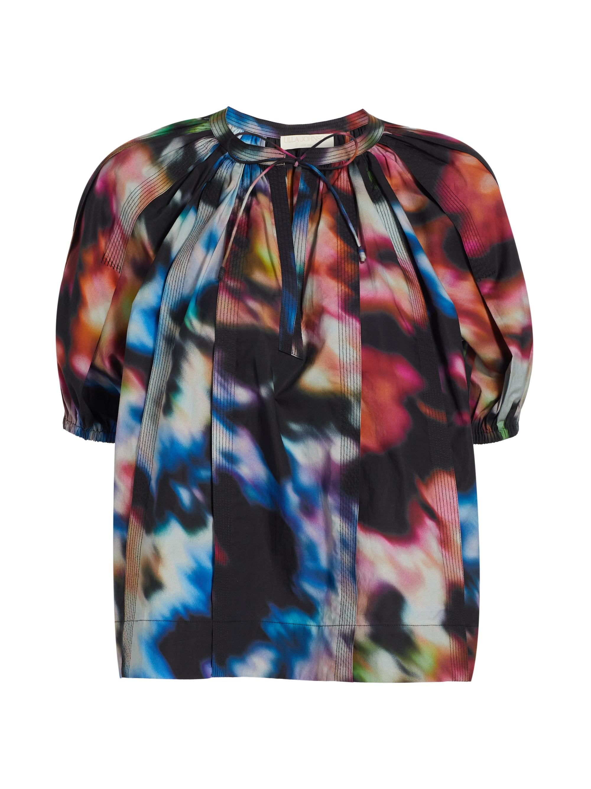 Ulla Johnson Women's Loli Blossom Batik Poplin Top - Aura