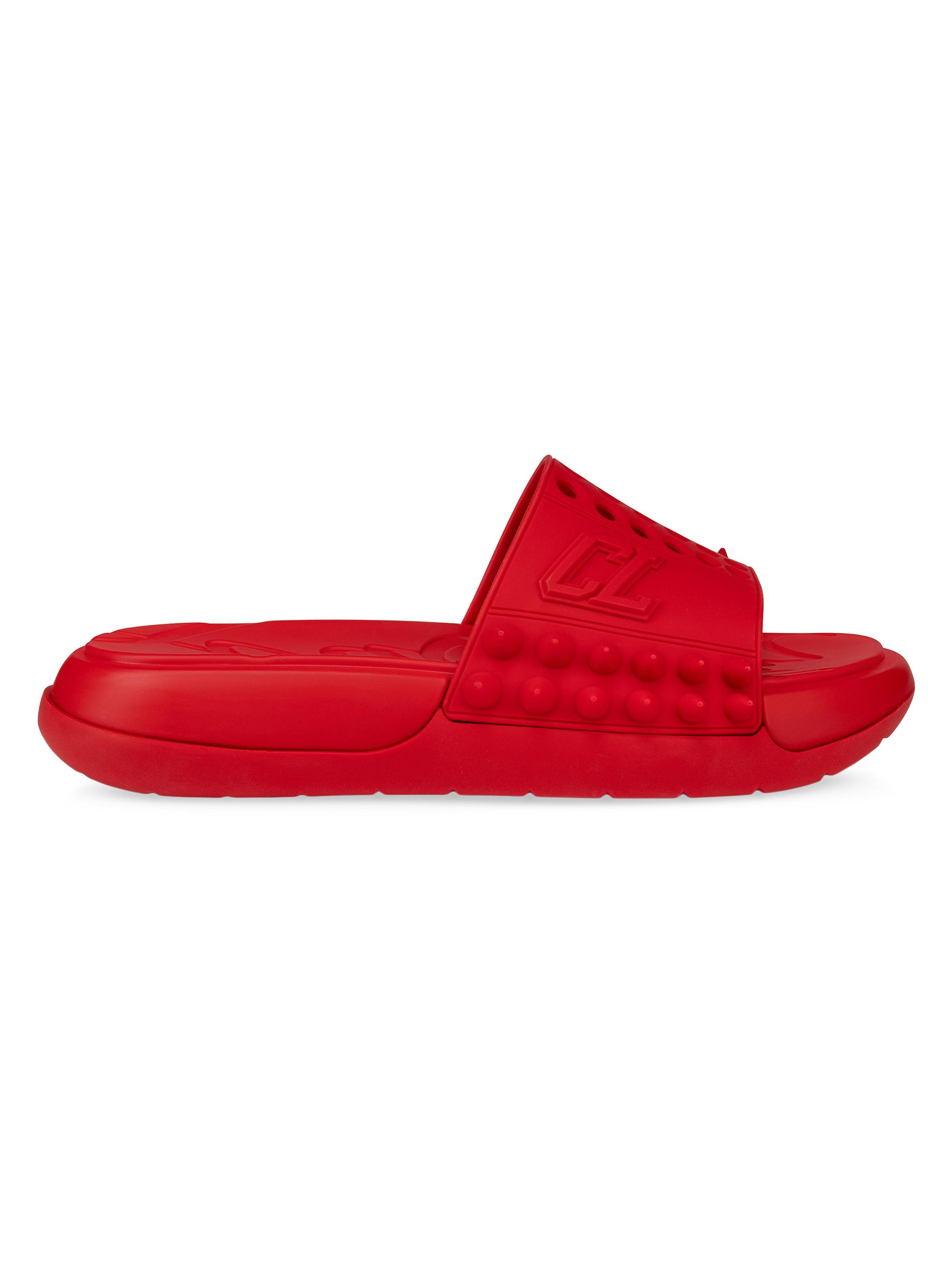 Christian Louboutin Women's Take It Easy Slides - Loubi  Sandals