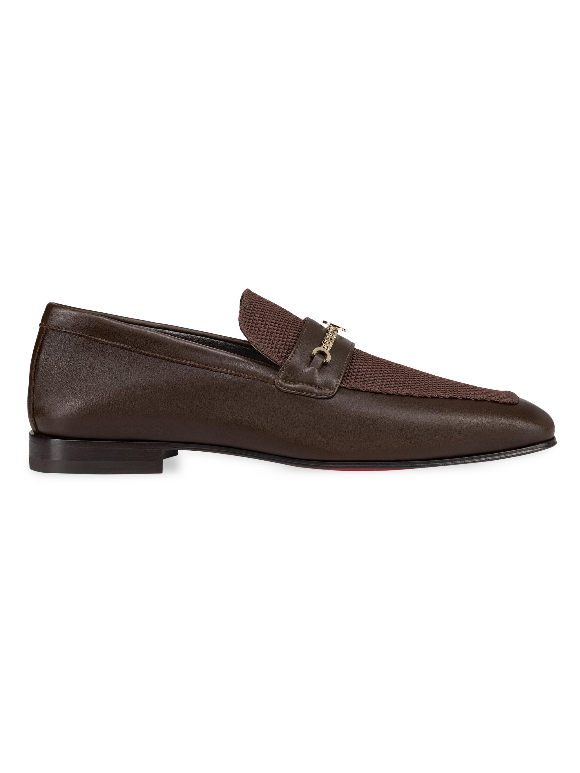 Christian Louboutin Men's MJ Moc Man Loafers - Brown