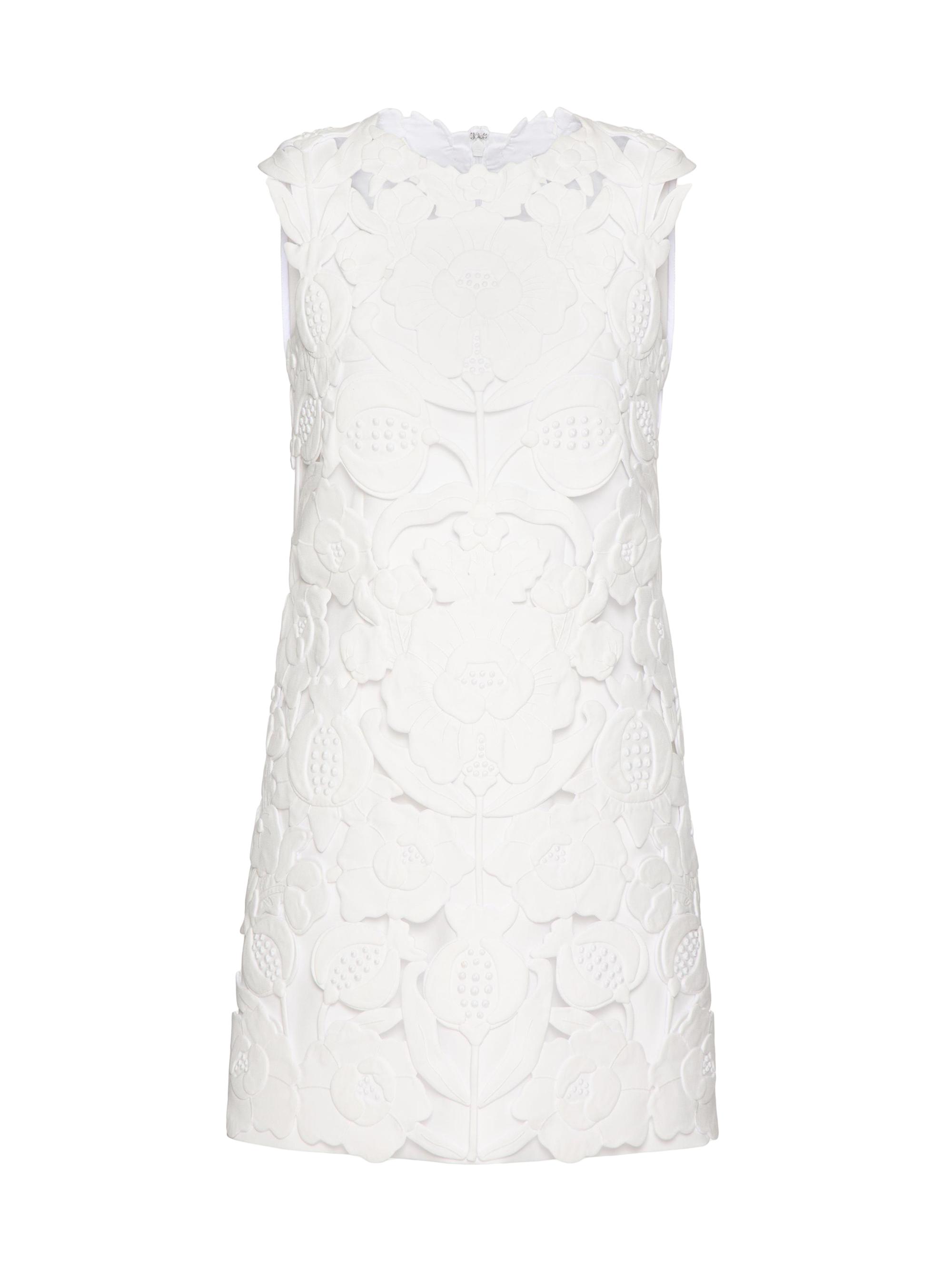 Valentino Garavani Women's Double Splittable Gabardine Short Dress - White