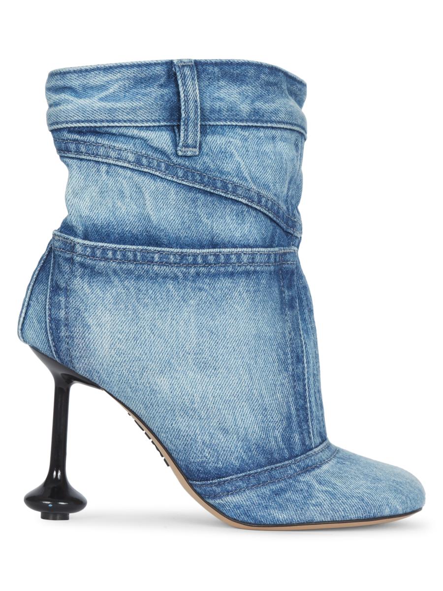 LOEWE トイパンタ90 アンクルブーツ 90mmヒール 洗練シルエット LOEWE Toy 90MM Ankle Strap Pumps | Saks Fifth Avenue
