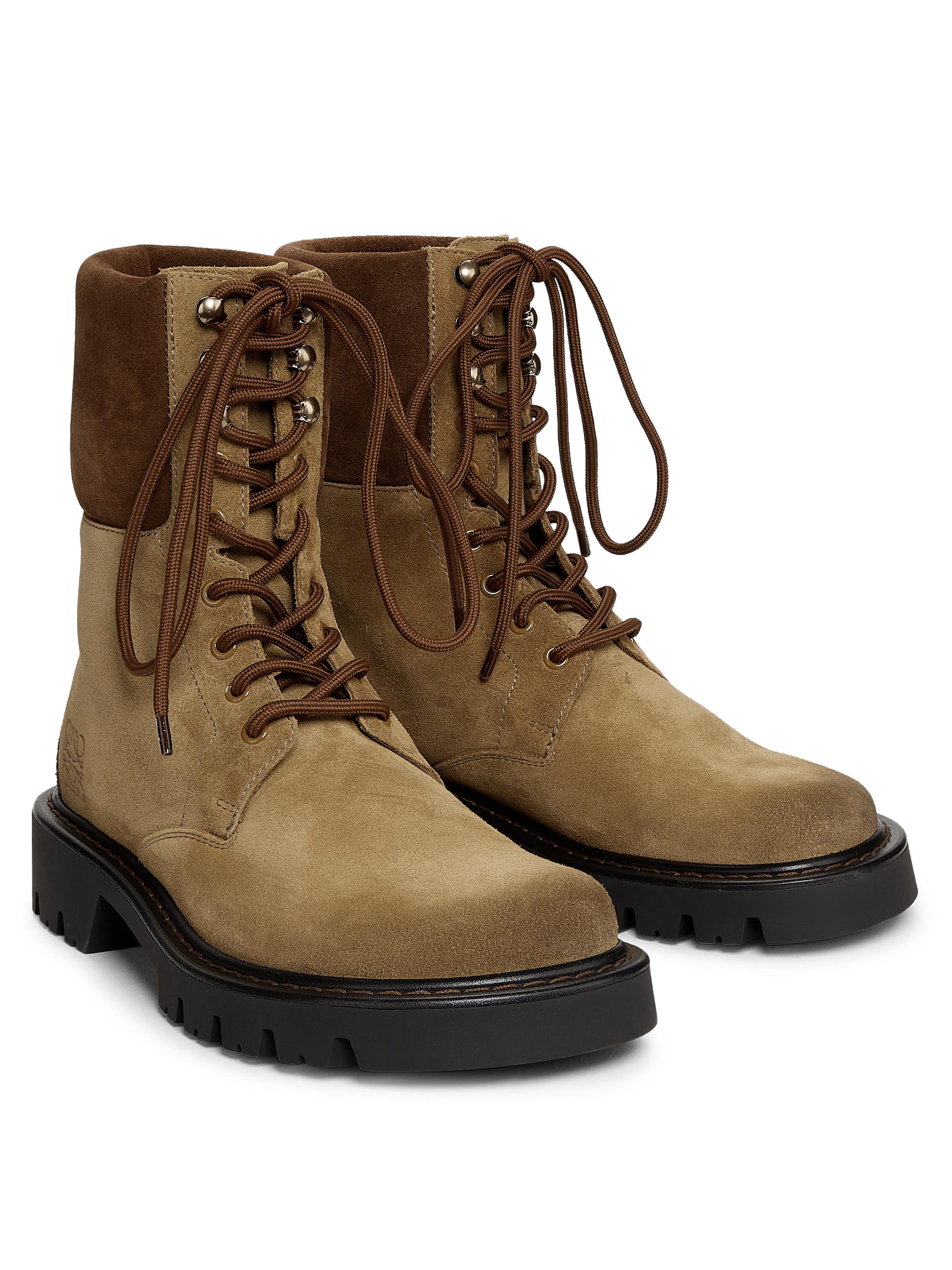 LOEWE Sierra Waxed Suede 30MM Ankle Boots | Saks Fifth Avenue