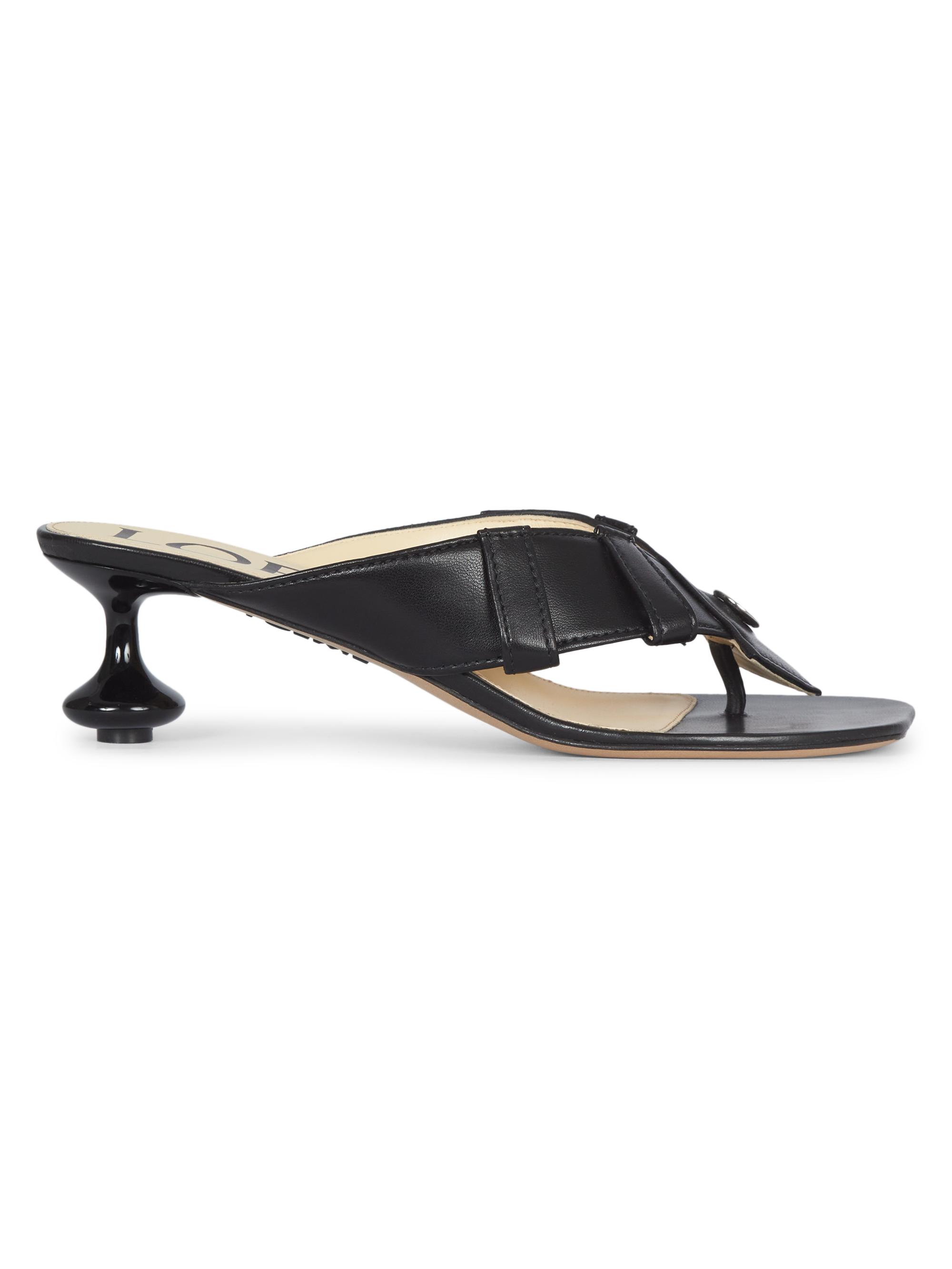 LOEWE Toy Panta 45MM Leather Sandals | Saks Fifth Avenue