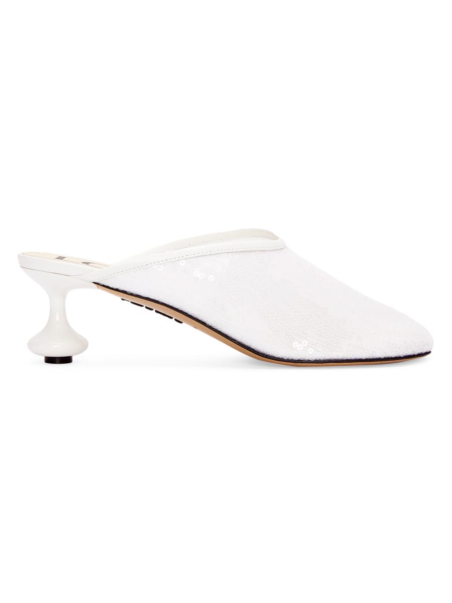 LOEWE Toy Sequin 45MM Mules | Saks Fifth Avenue