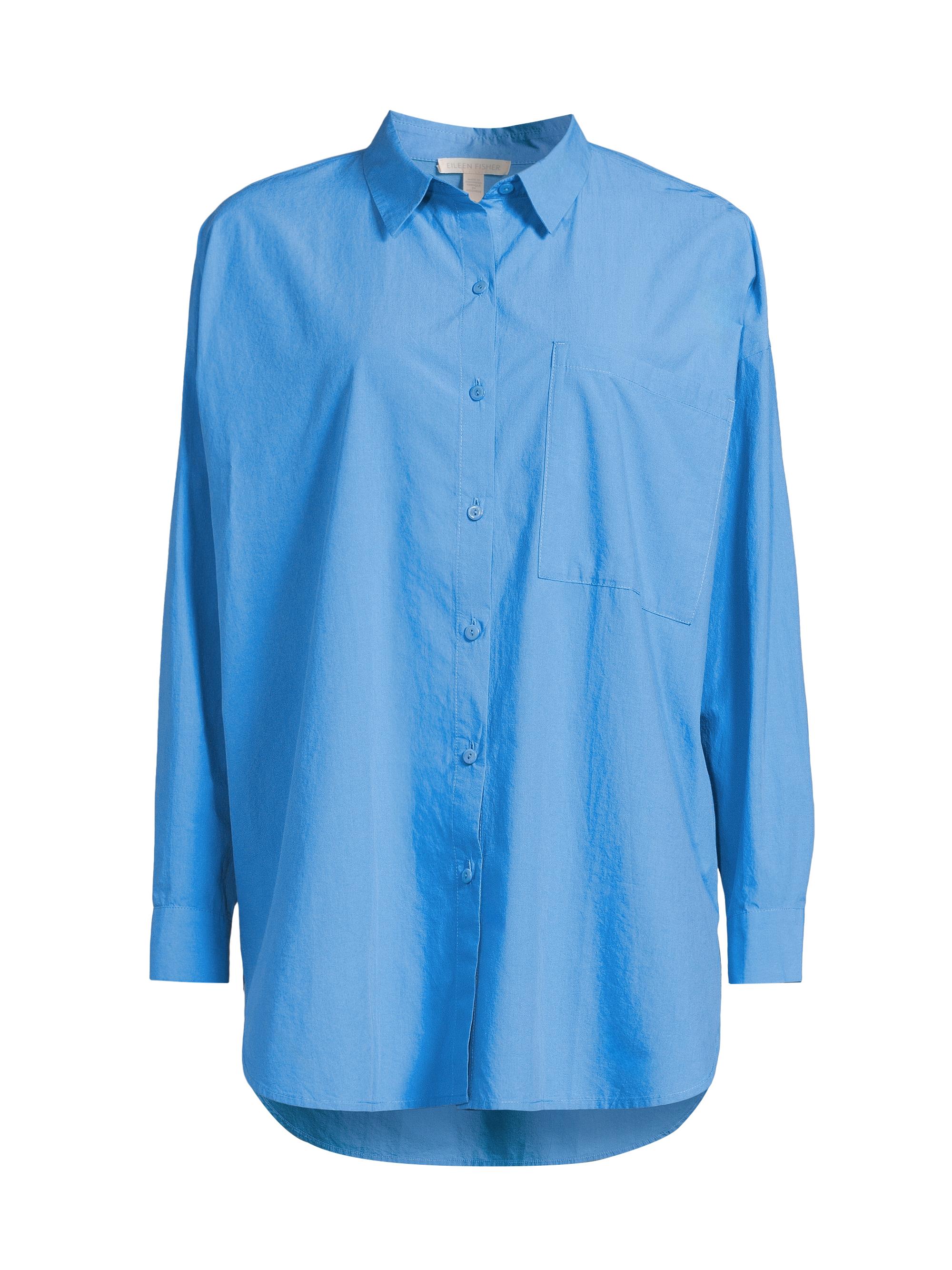 Eileen Fisher Women's Cotton Oversized Shirt - Calypso