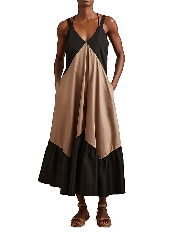 Natalia Color BLock Maxi Dress Natalia Color BLock Maxi Dress