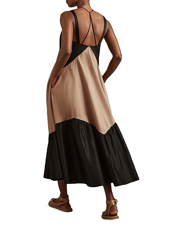 Natalia Color BLock Maxi Dress Natalia Color BLock Maxi Dress
