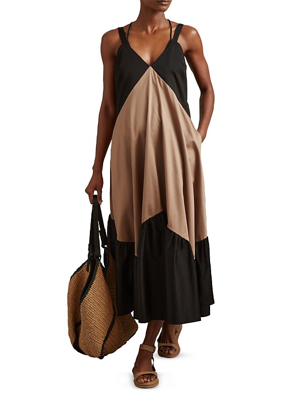 Natalia Color BLock Maxi Dress Natalia Color BLock Maxi Dress