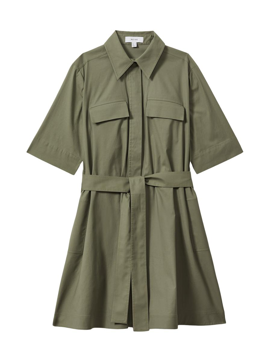 【海外限定】REISSワンピース☆Fia Belted Mini Dress in Brown REISS Fia Belted Minidress | Bloomingdale's